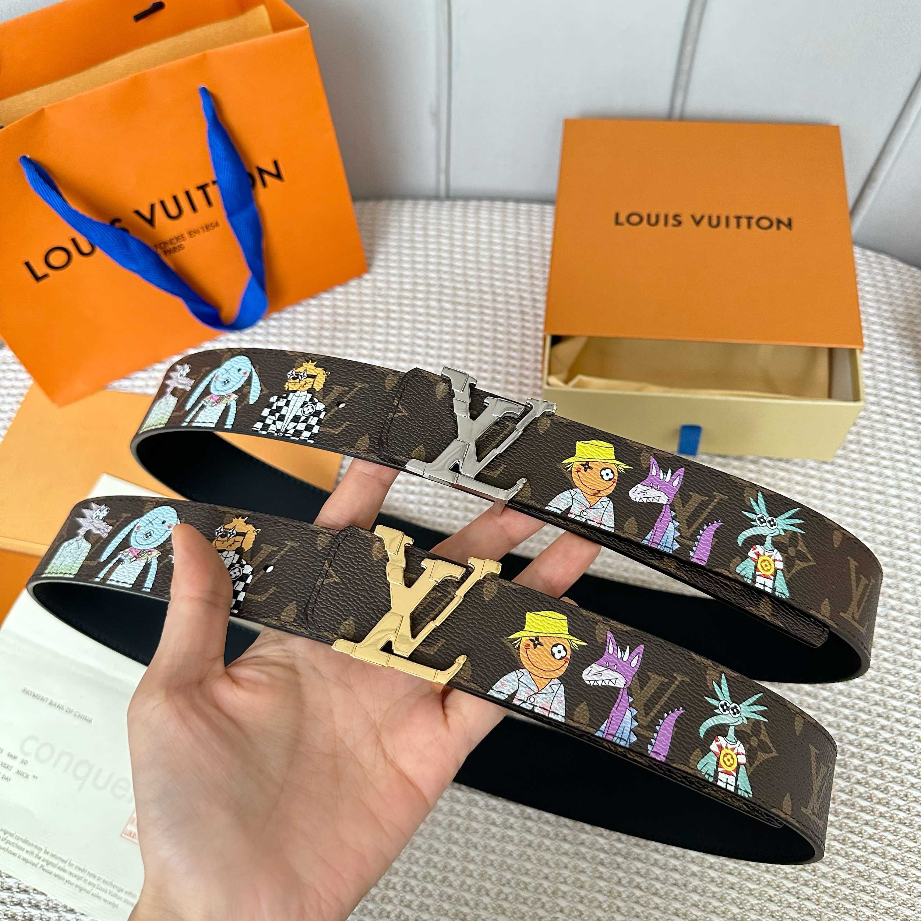  L0UIS VUITT0N 專櫃最新升級版本 寬度40毫米 精湛工藝定制帆布面料襯托進口小牛皮底  搭