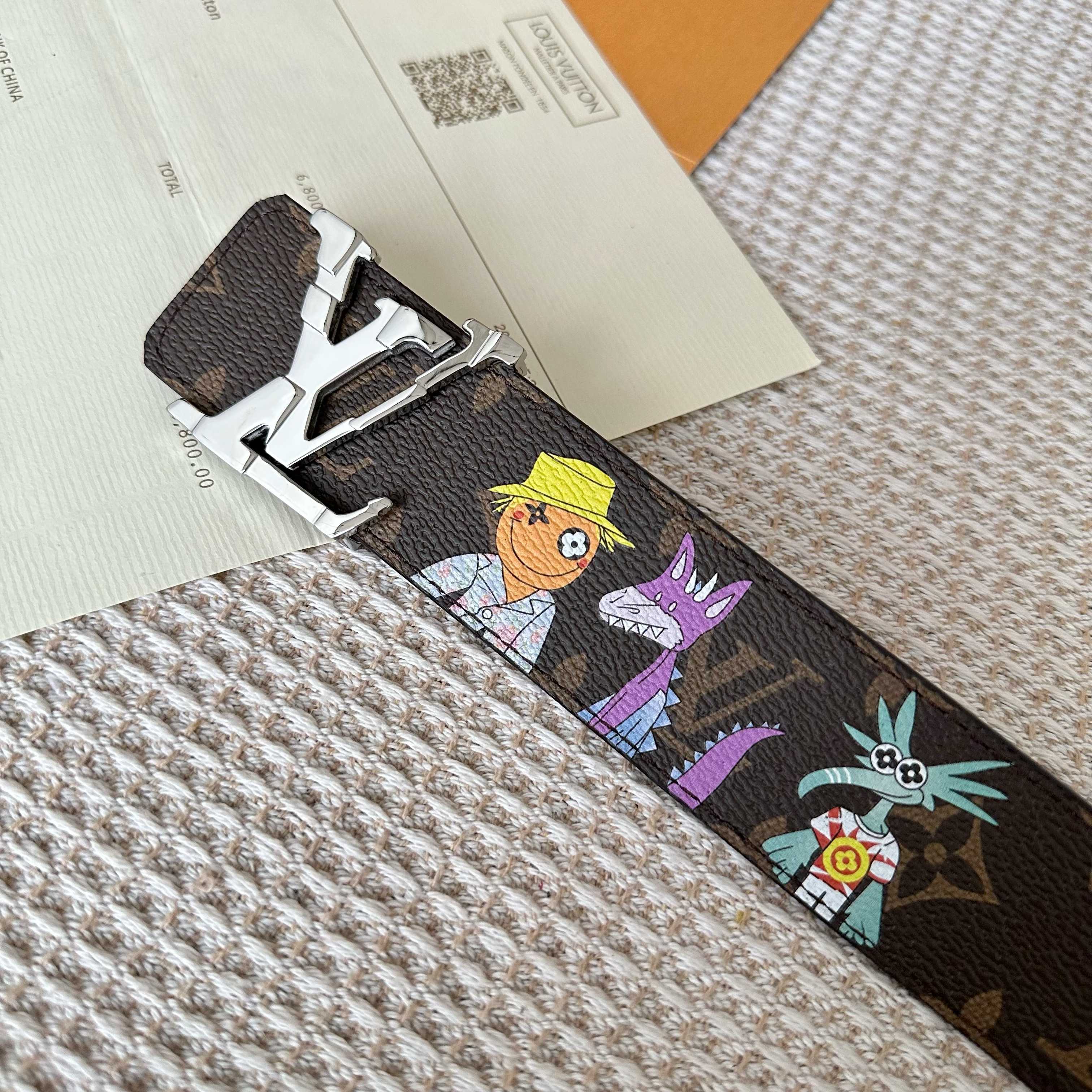  L0UIS VUITT0N 專櫃最新升級版本 寬度40毫米 精湛工藝定制帆布面料襯托進口小牛皮底  搭