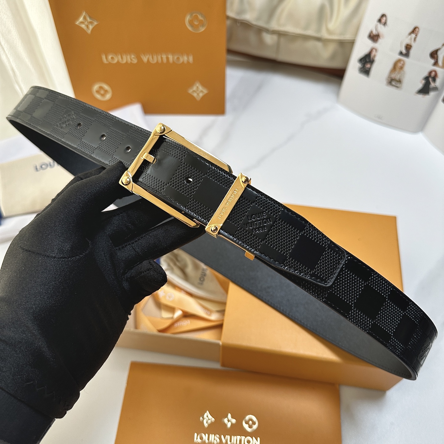 L驢家今季新品 男士原單腰帶 寬度35毫米 經典雙面牛皮壓格紋 進口油邊 搭配低調針扣五金 適合沈穩低調