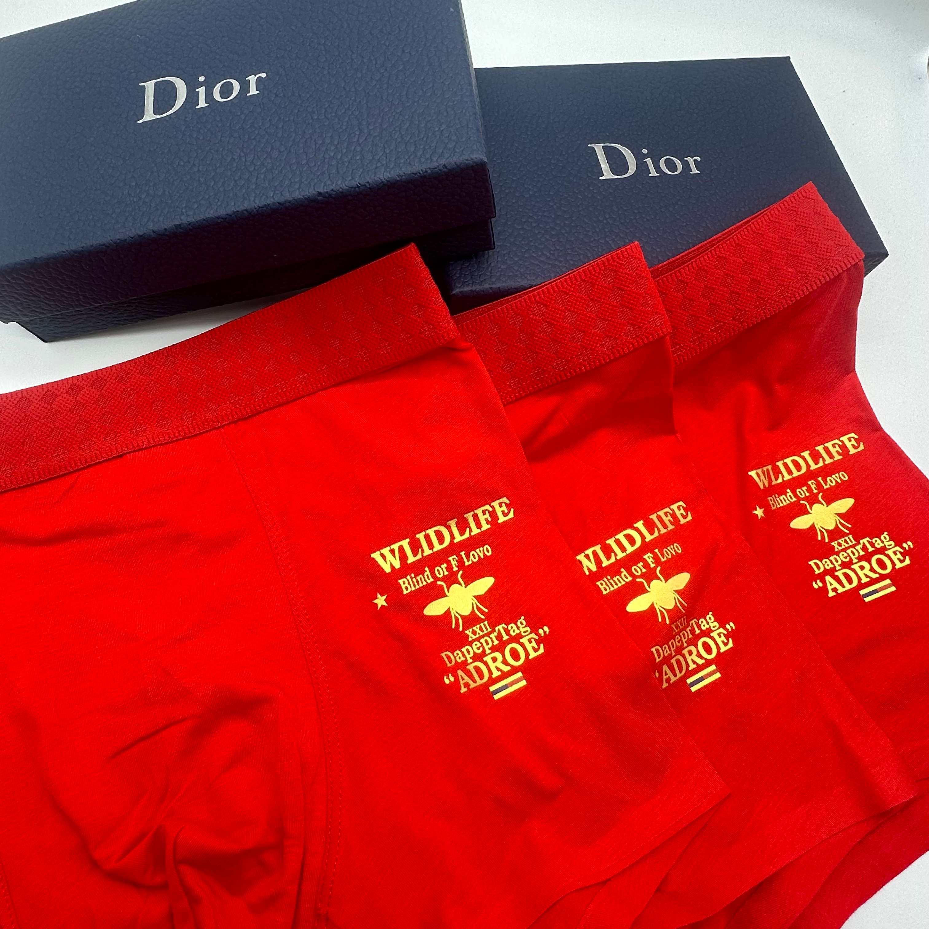 DIOR 迪奥！原单品质，大红 红红火火精品盒装男士内裤！外贸国外订单，高品质，无痕切割工艺 科学配 9