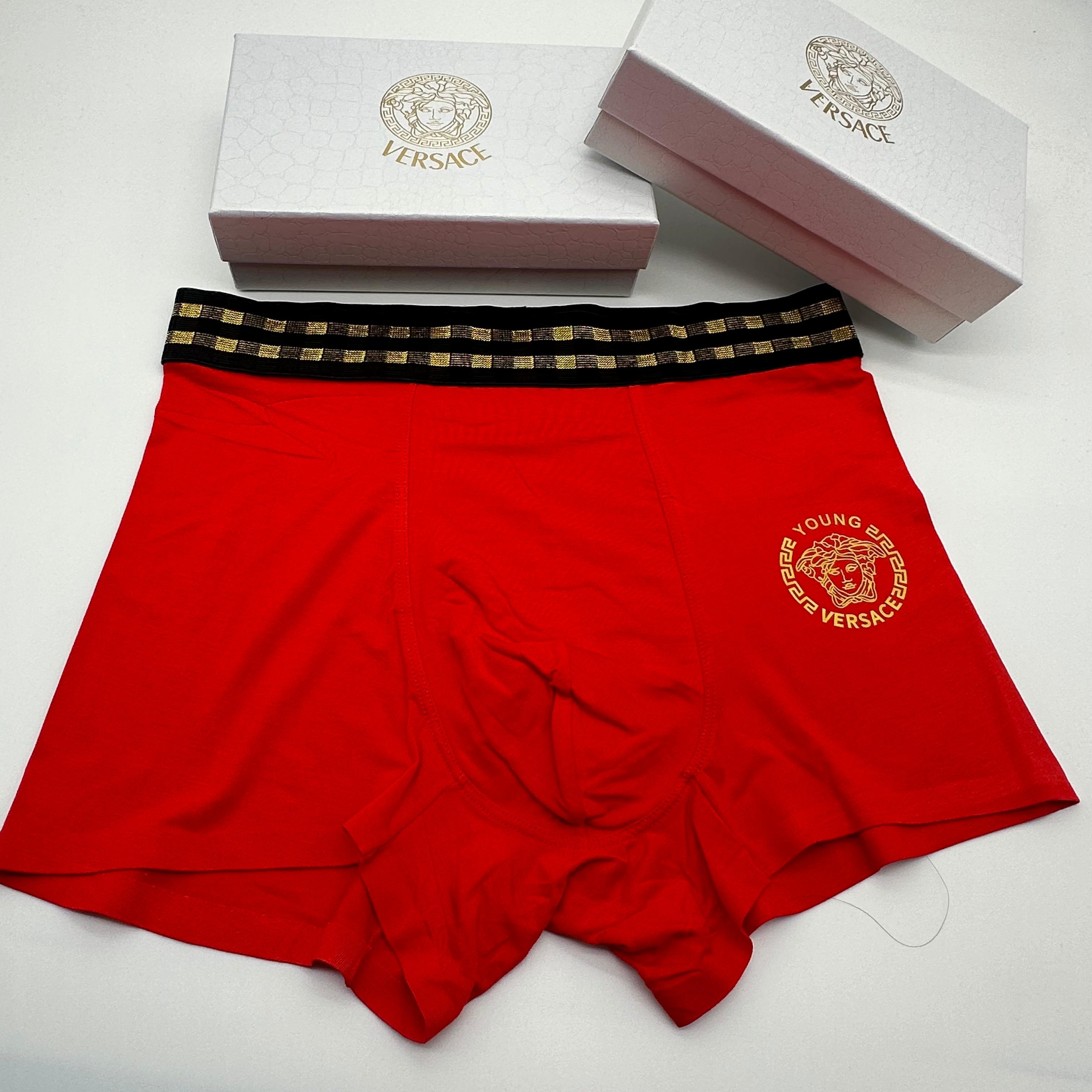 本命年 🔥🔥🔥versace 范思哲 最新版红红火火，经典美杜沙系列！时尚男士内裤！精美烫金Logo！外