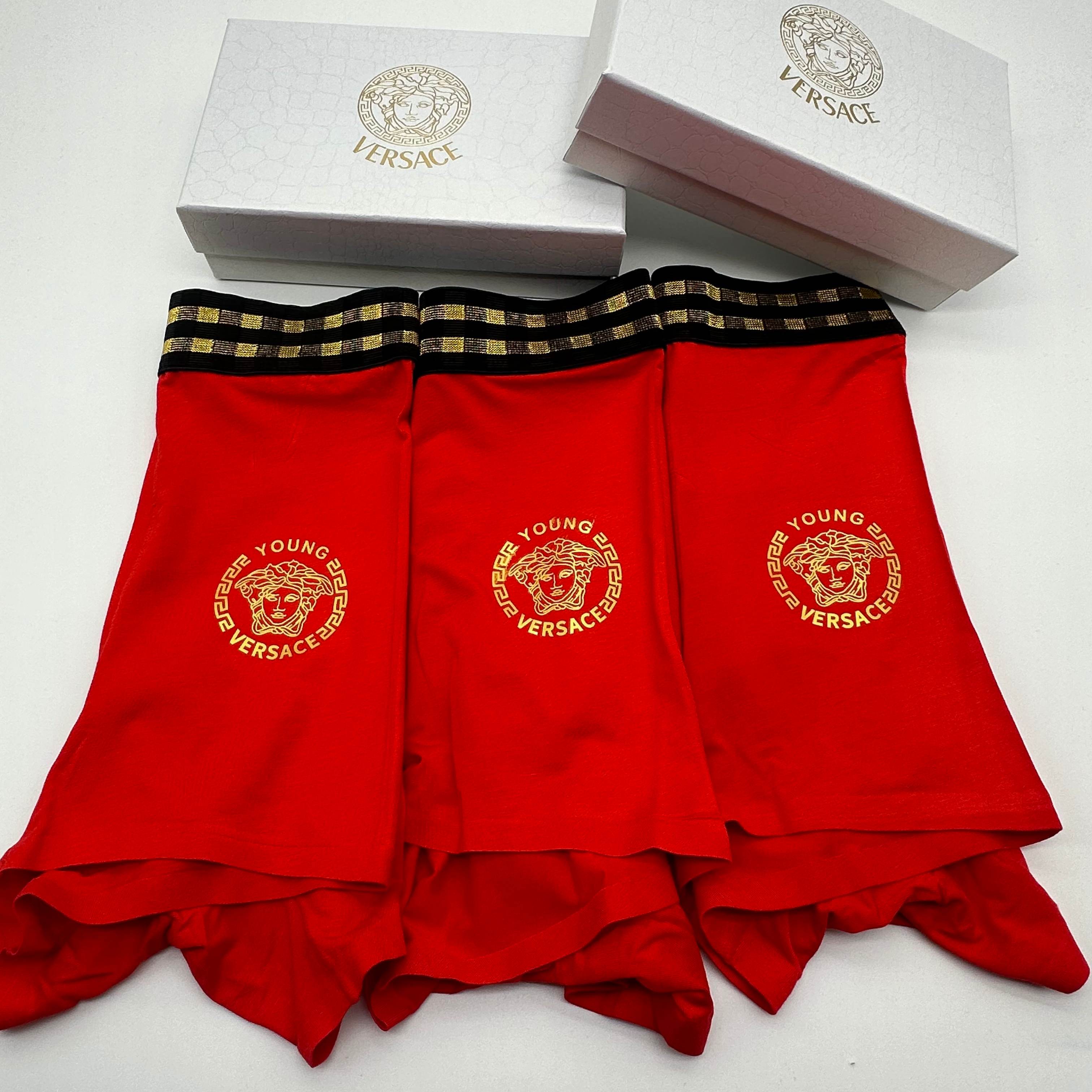 本命年 🔥🔥🔥versace 范思哲 最新版红红火火，经典美杜沙系列！时尚男士内裤！精美烫金Logo！外