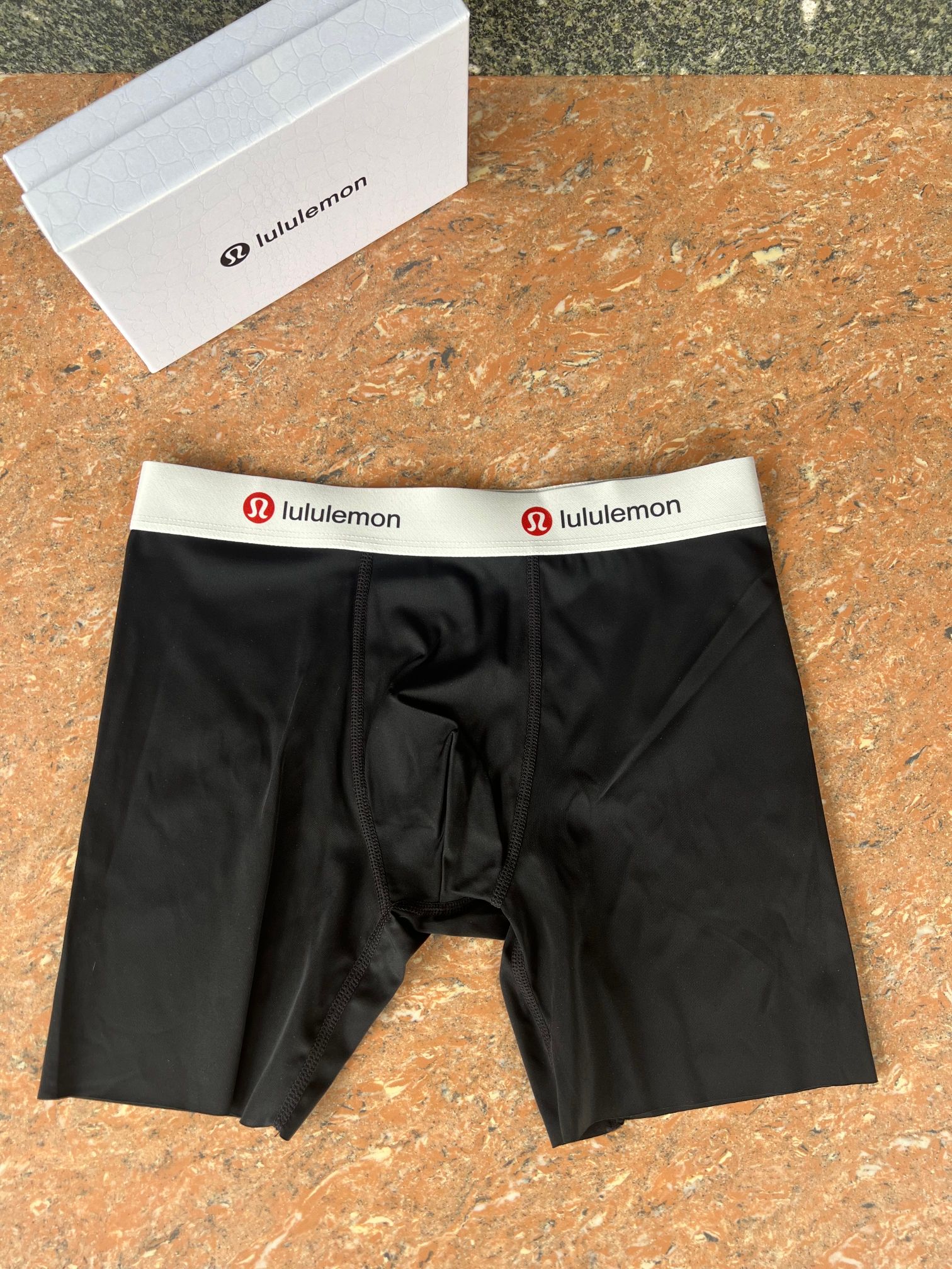 新品长款！lululemon露露！原单品质！精品盒装男士内裤！外贸国外订单，高品质，真丝无痕切割工艺 科