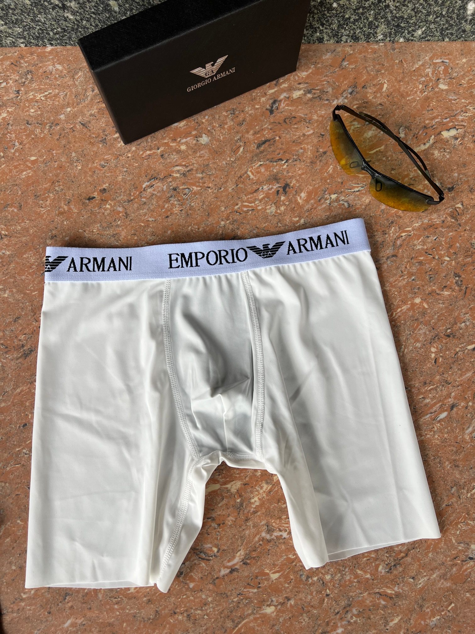新品长款！armani 阿玛尼！原单品质！精品盒装男士内裤！外贸国外订单，高品质，真丝无痕切割工艺 科学