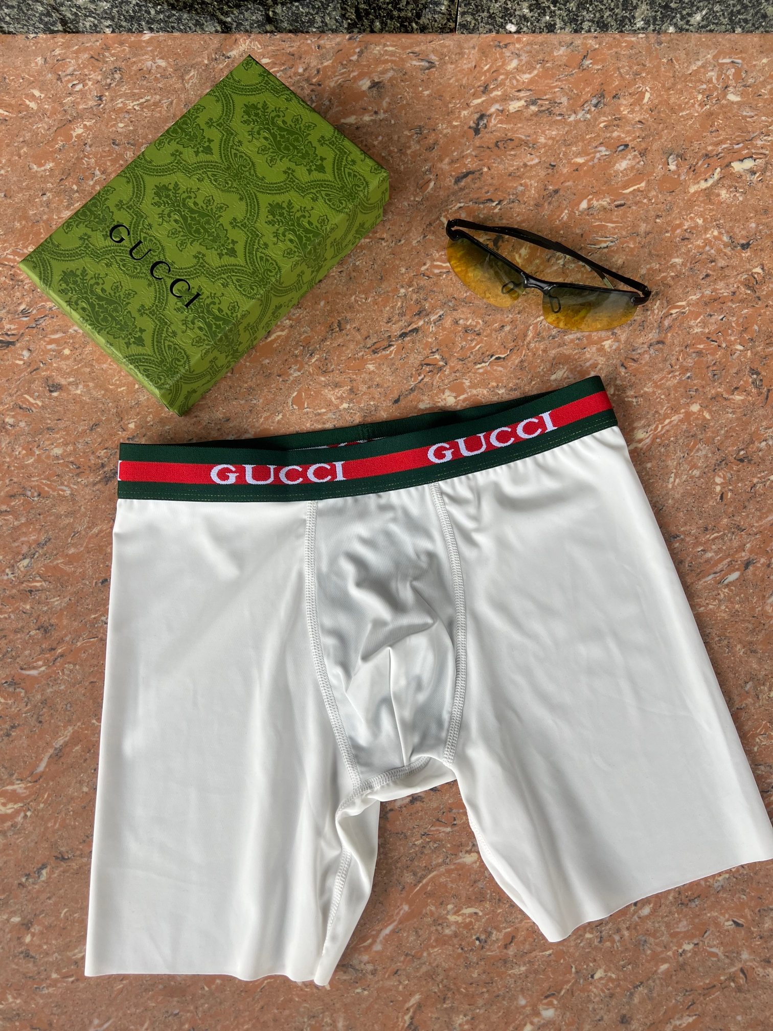 新品长款！GUCCi 古奇！原单品质！精品盒装男士内裤！外贸国外订单，高品质，真丝无痕切割工艺 科学配比