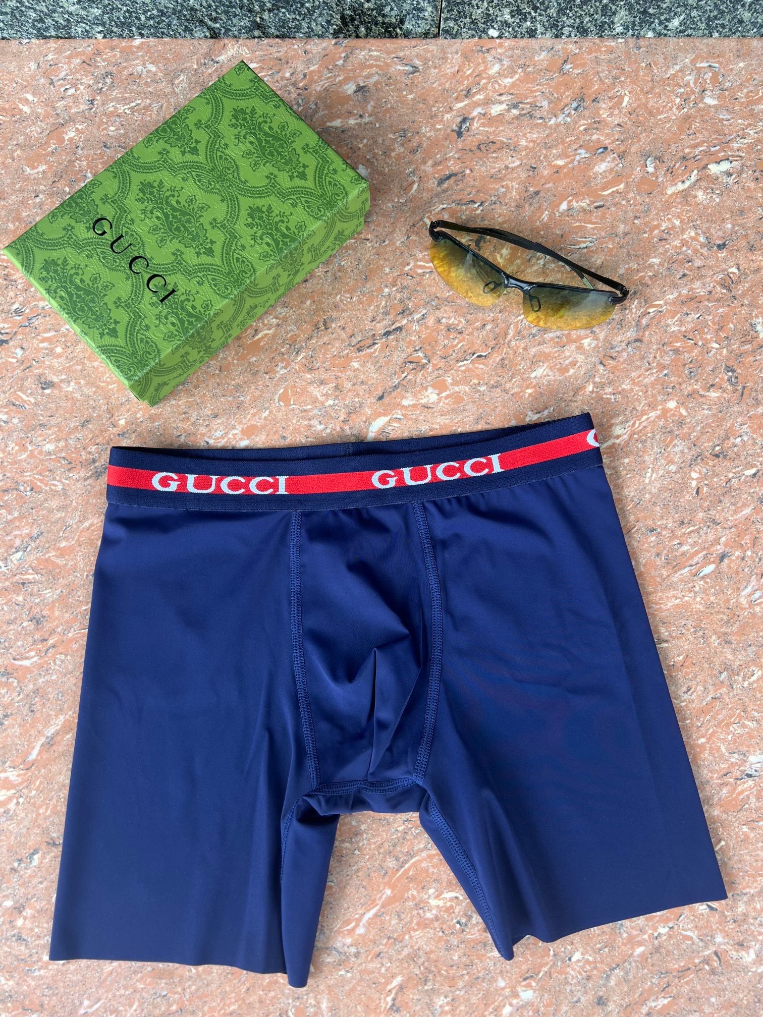 新品长款！GUCCi 古奇！原单品质！精品盒装男士内裤！外贸国外订单，高品质，真丝无痕切割工艺 科学配比