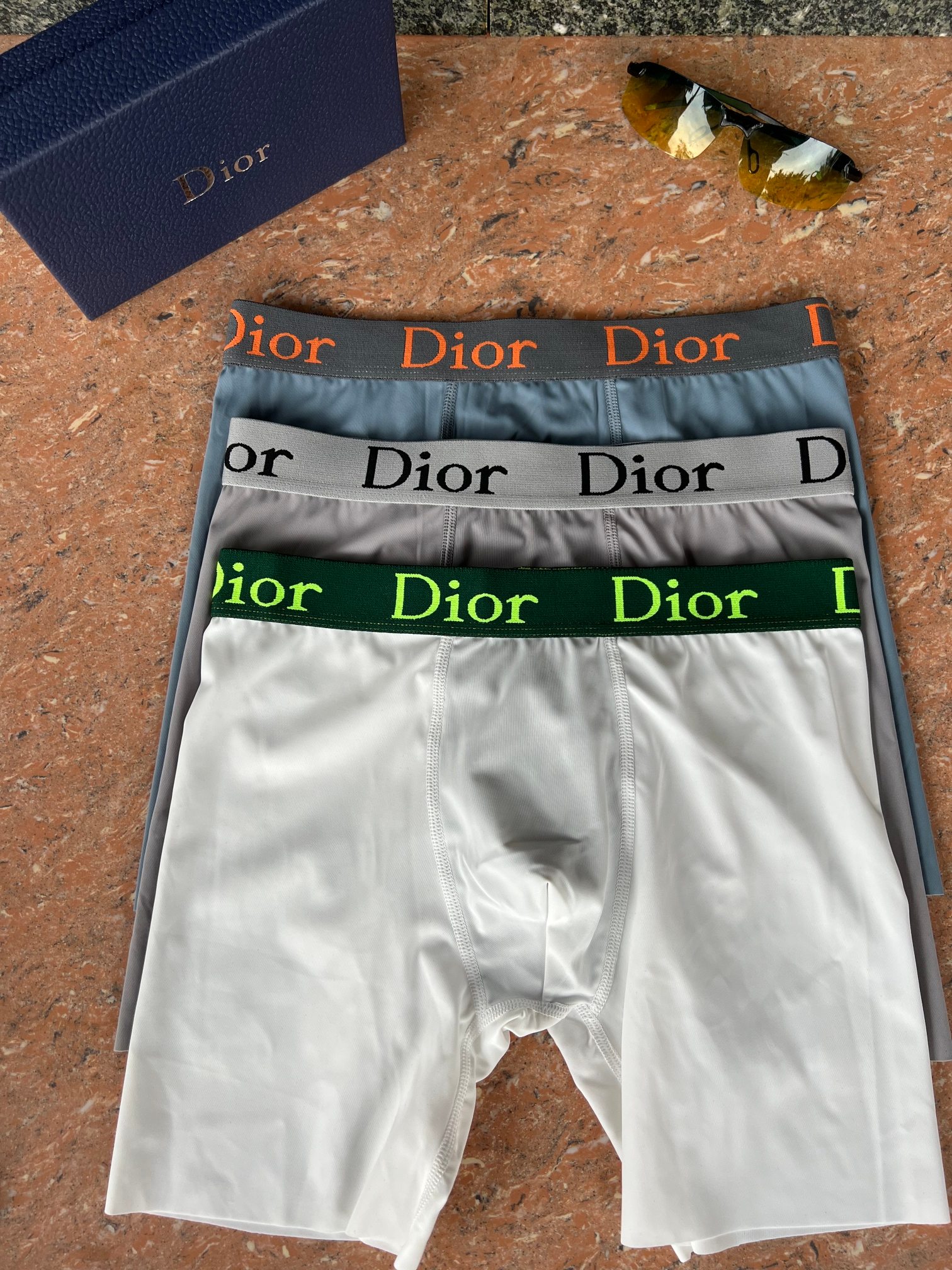 新品长款！迪奥 Dior！原单品质！精品盒装男士内裤！外贸国外订单，高品质，真丝无痕切割工艺 科学配比 