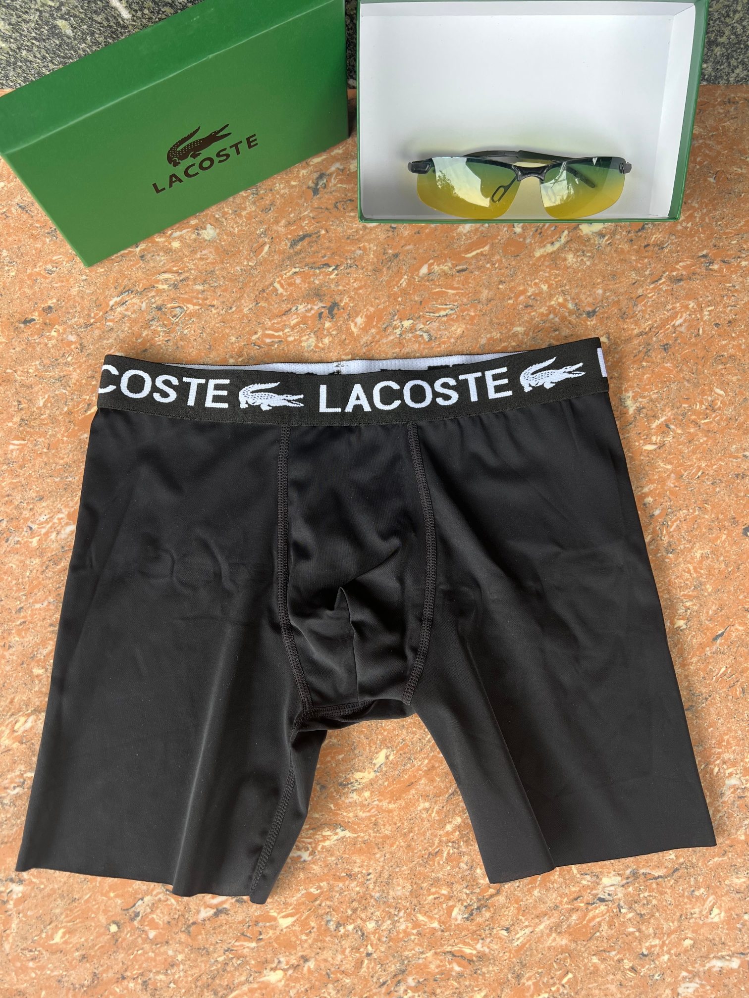 新品长款！鳄鱼 LACOSTE！原单品质！精品盒装男士内裤！外贸国外订单，高品质，真丝无痕切割工艺 科学
