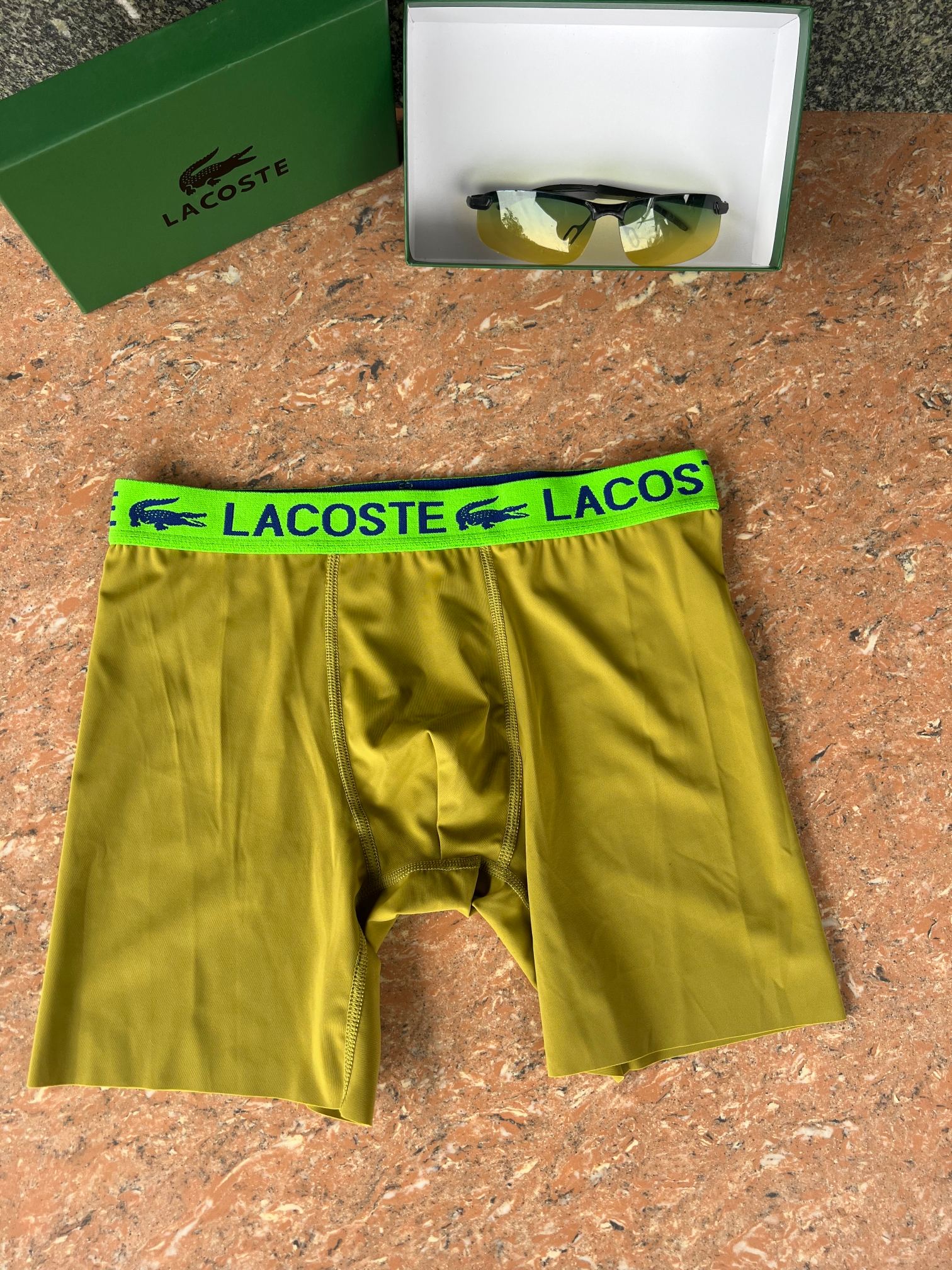 新品长款！鳄鱼 LACOSTE！原单品质！精品盒装男士内裤！外贸国外订单，高品质，真丝无痕切割工艺 科学