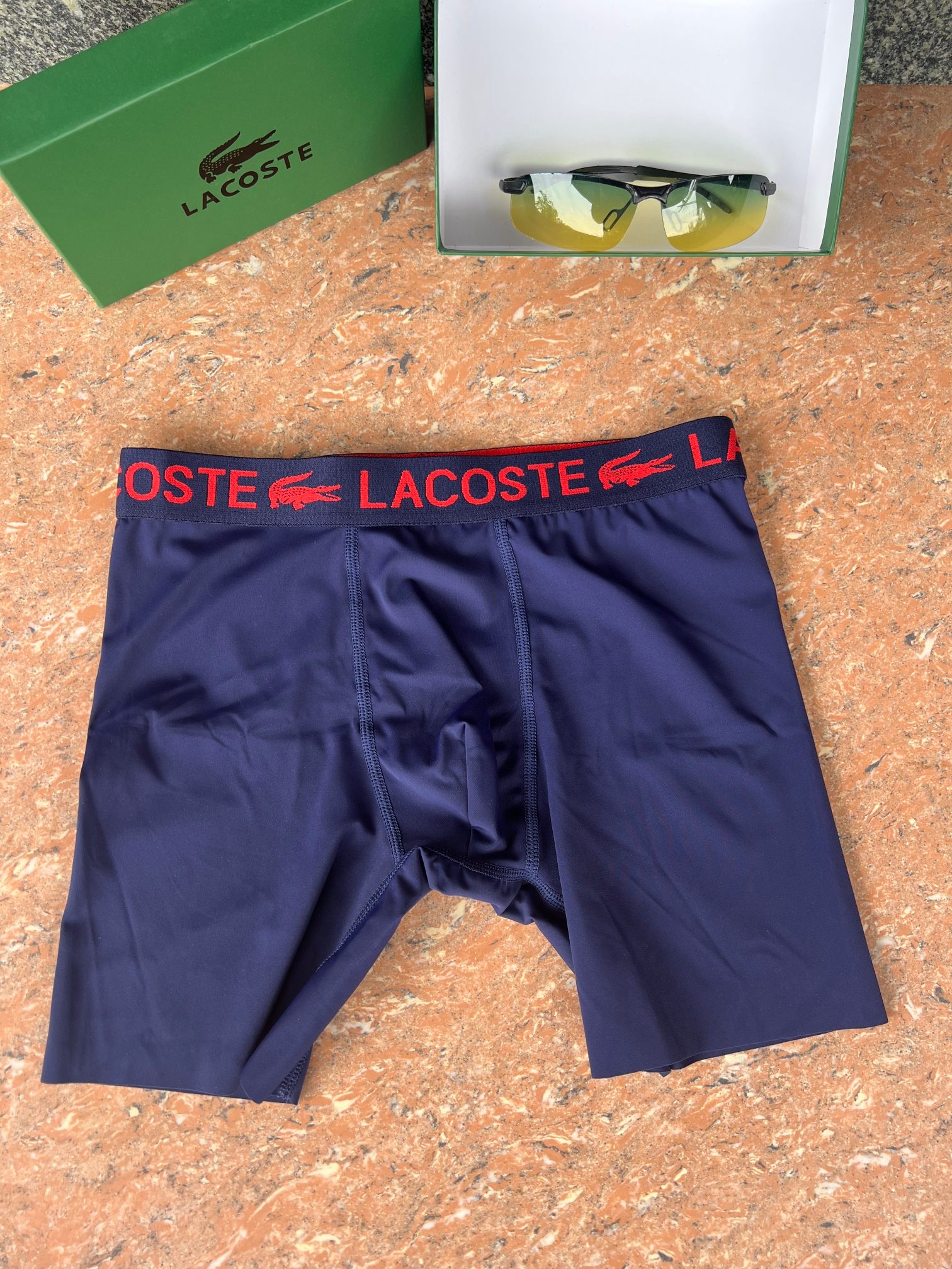 新品长款！鳄鱼 LACOSTE！原单品质！精品盒装男士内裤！外贸国外订单，高品质，真丝无痕切割工艺 科学