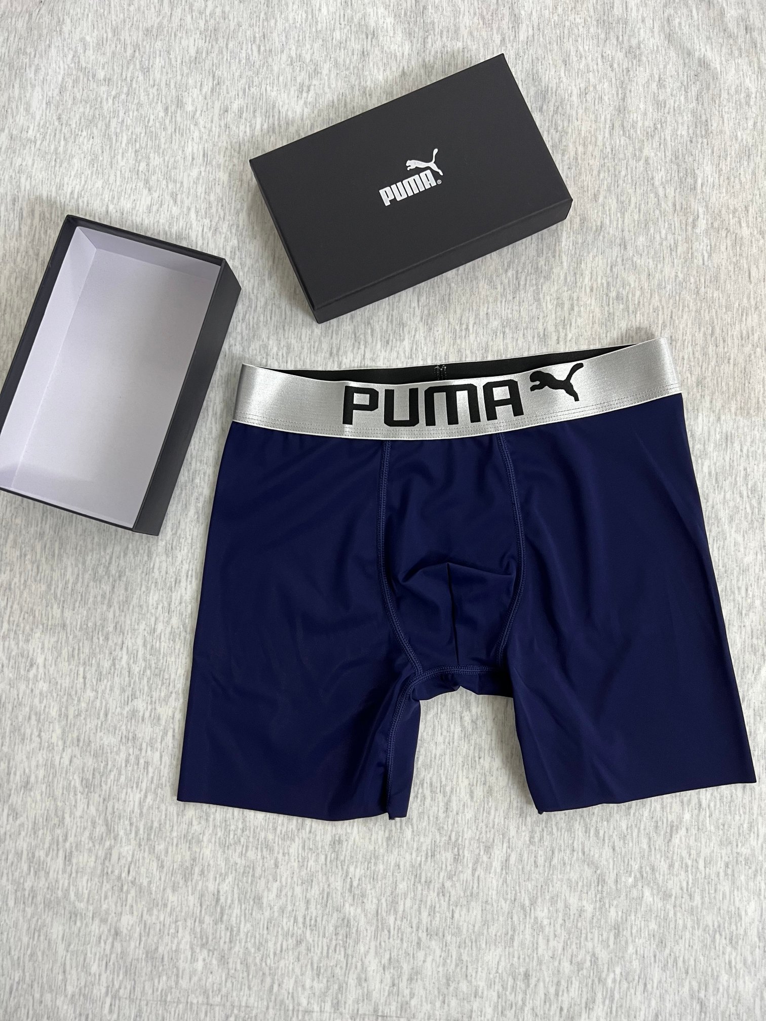 新品长款！PUMA彪马！原单品质！精品盒装男士内裤！外贸国外订单，高品质，真丝无痕切割工艺 科学配比 丝