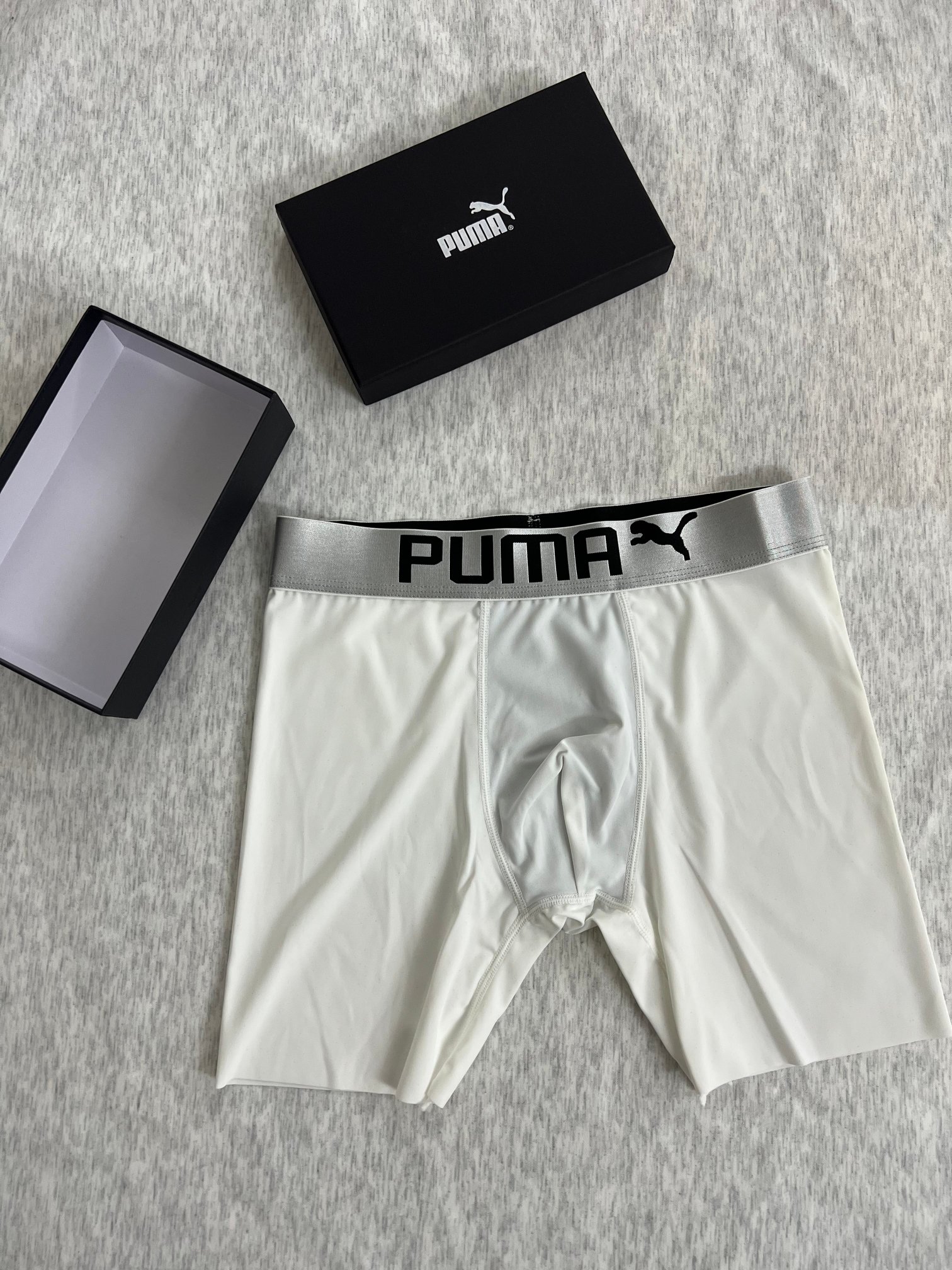 新品长款！PUMA彪马！原单品质！精品盒装男士内裤！外贸国外订单，高品质，真丝无痕切割工艺 科学配比 丝
