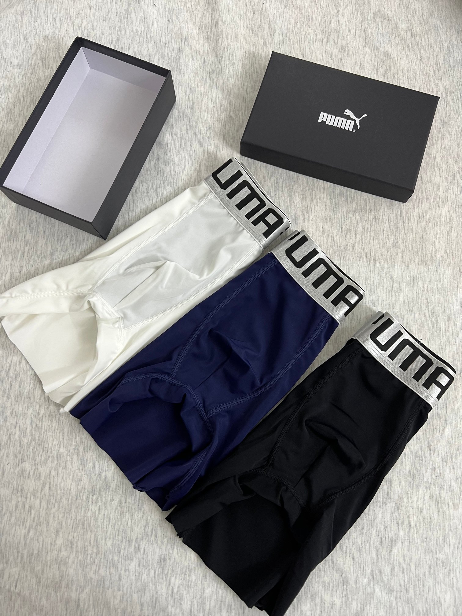 新品长款！PUMA彪马！原单品质！精品盒装男士内裤！外贸国外订单，高品质，真丝无痕切割工艺 科学配比 丝