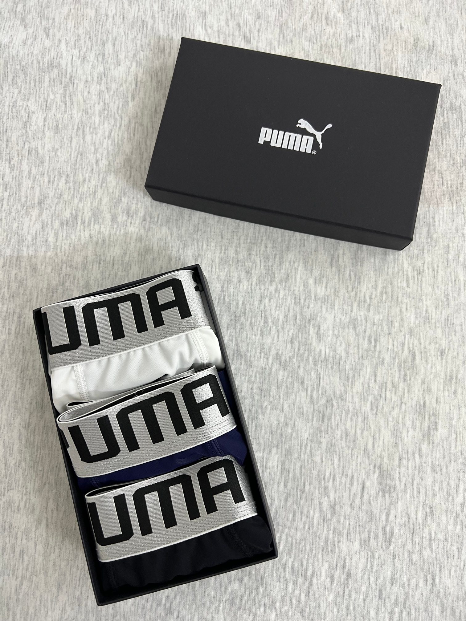 新品长款！PUMA彪马！原单品质！精品盒装男士内裤！外贸国外订单，高品质，真丝无痕切割工艺 科学配比 丝