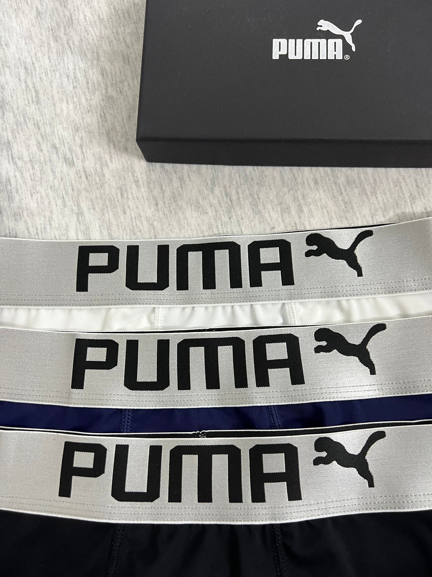 新品长款！PUMA彪马！原单品质！精品盒装男士内裤！外贸国外订单，高品质，真丝无痕切割工艺 科学配比 丝