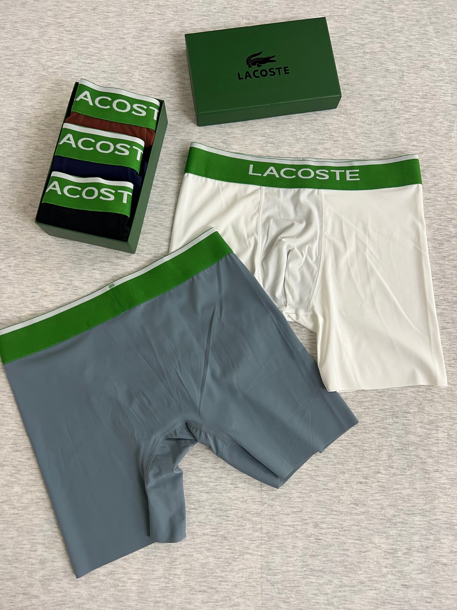 新品长款！鳄鱼 LACOSTE！原单品质！精品盒装男士内裤！外贸国外订单，高品质，真丝无痕切割工艺 科学