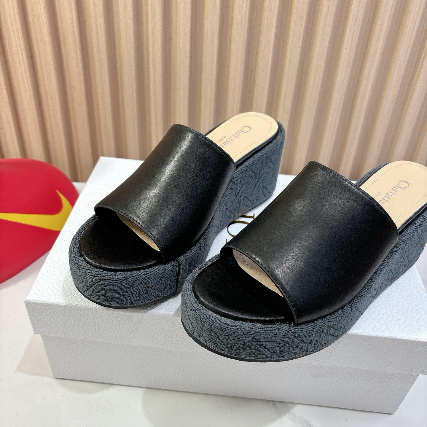 Dior Attitude Wedge Sandals - CD Logo, Open Toe, Platform Slides 7 i1744739981456 2014 0 5