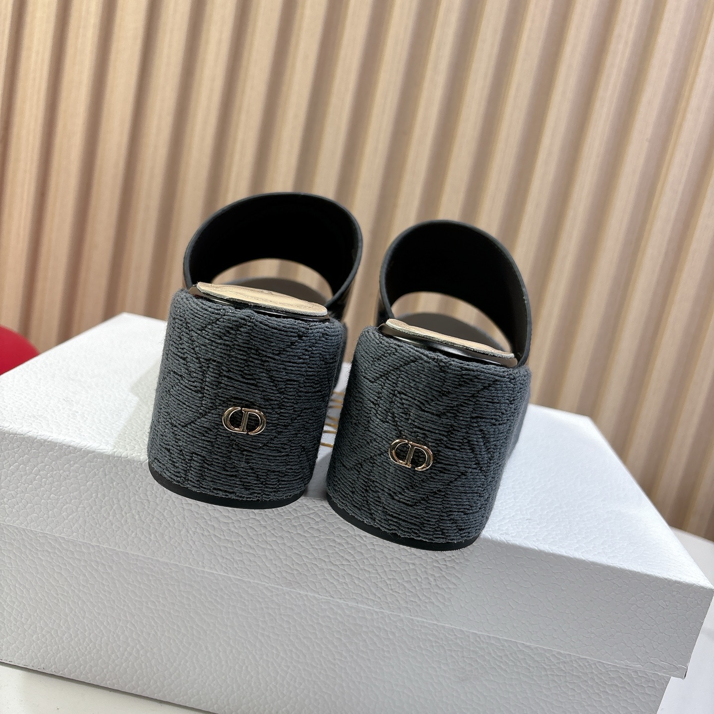Dior Attitude Wedge Sandals - CD Logo, Open Toe, Platform Slides 8 i1744739995310 7143 0 6