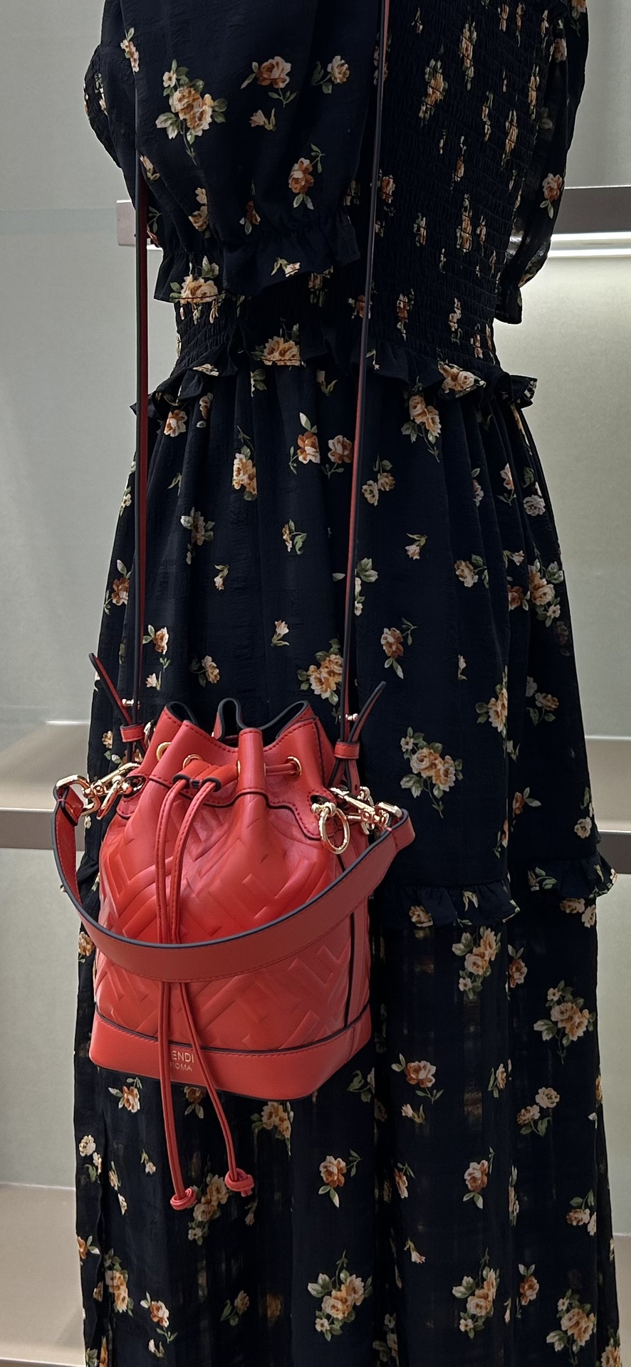 Fendi Icon Small Mon Tresor Bucket Bag in Sheepskin