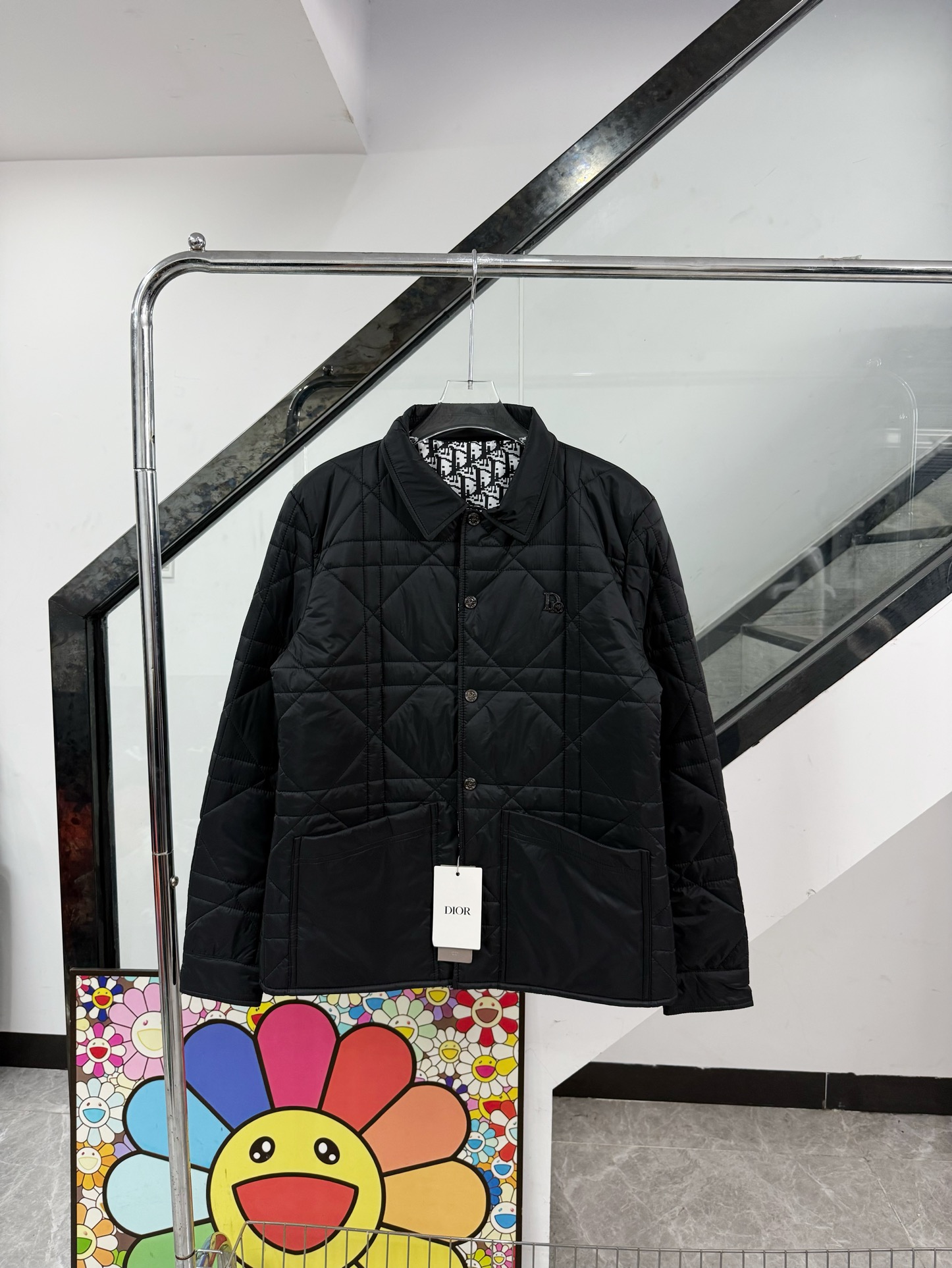 Dior Clothing Coats & Jackets Black Embroidery Cotton