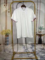 Moncler Haut
 Clothing Polo T-Shirt Black Blue White Embroidery Men Cotton Knitting Summer Collection Short Sleeve