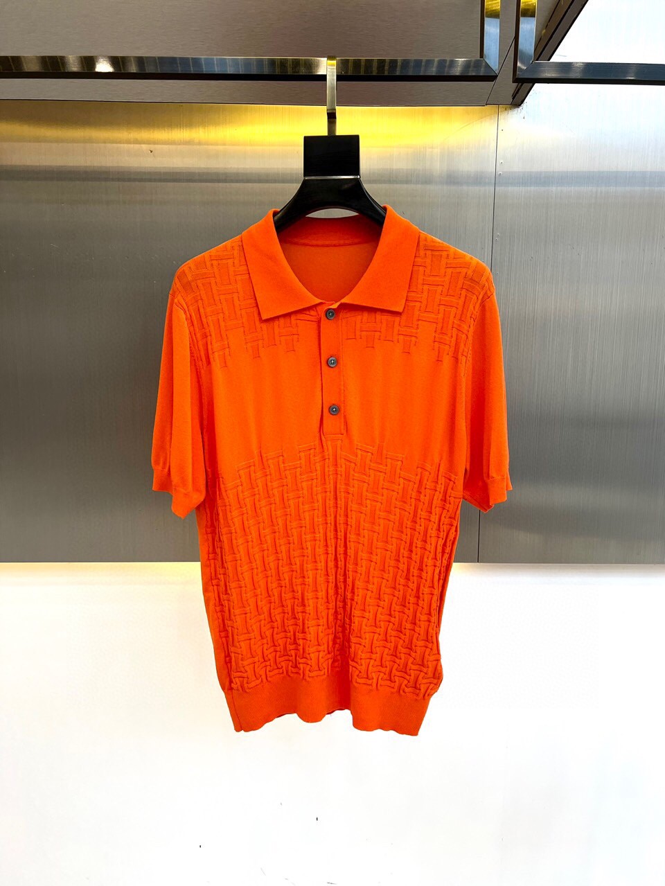 Hermes Clothing Polo First Top
 Men Knitting Polyester Summer Collection Fashion Casual