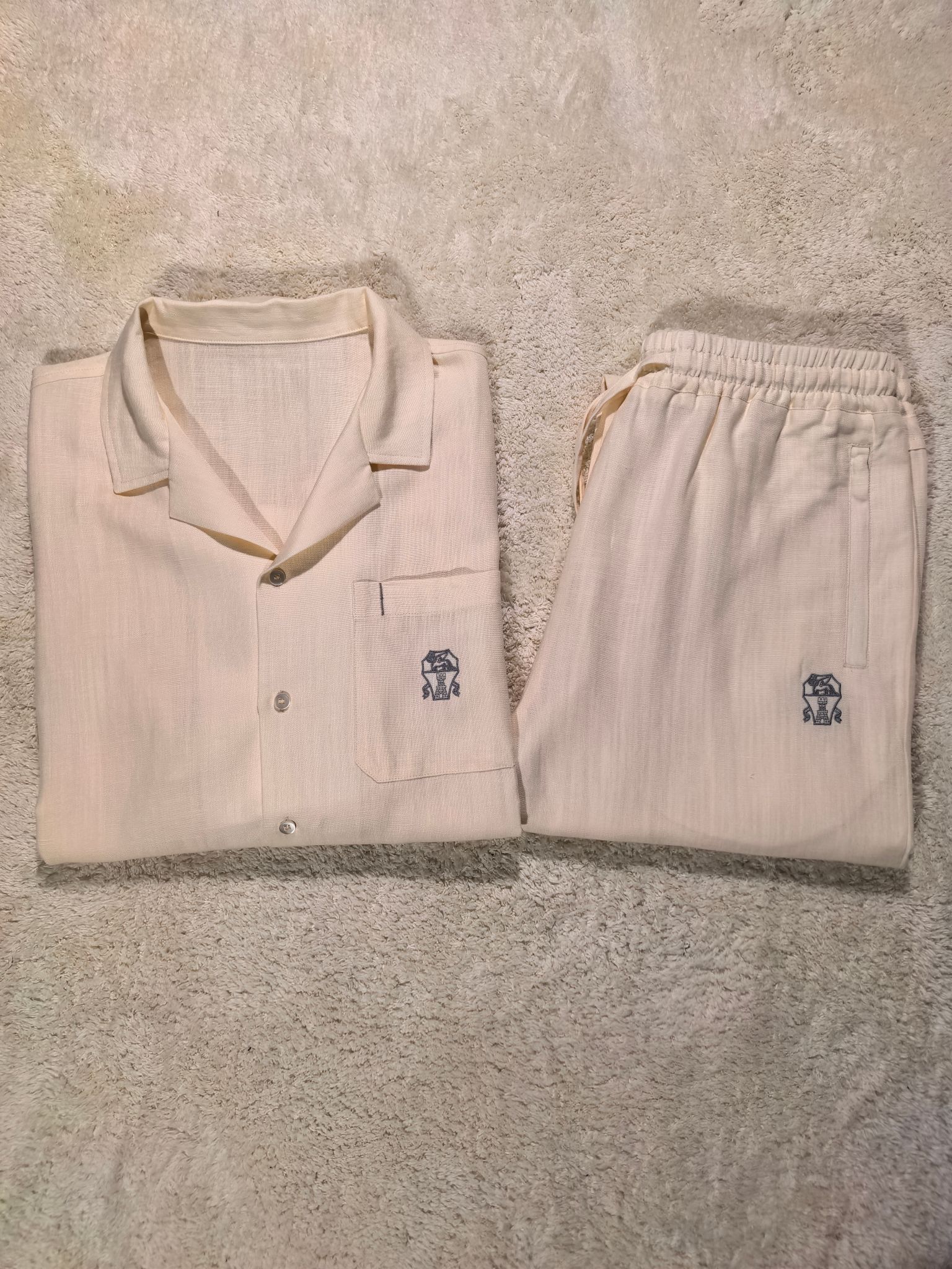 新品天丝麻料套装4色 Brunello Cucinelli-BC 一套不拆/套2026高端品质专柜，贸易