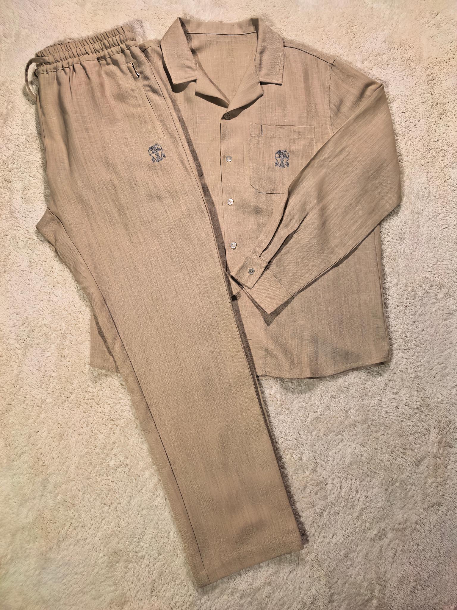 新品天丝麻料套装4色 Brunello Cucinelli-BC 一套不拆/套2026高端品质专柜，贸易