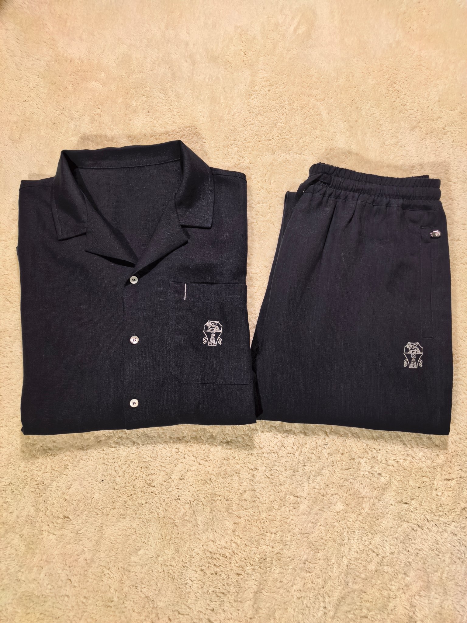 新品天丝麻料套装4色 Brunello Cucinelli-BC 一套不拆/套2026高端品质专柜，贸易