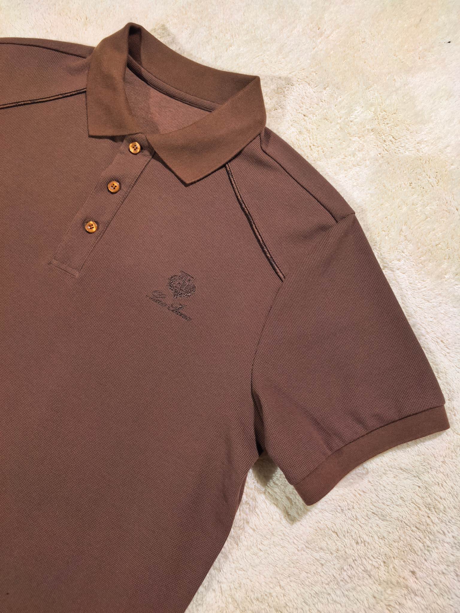 新品Lor* Piana套装春夏新款，一套不拆/套2026男士经典刺绣徽标基础款纯色圆领短袖T恤衫+工装