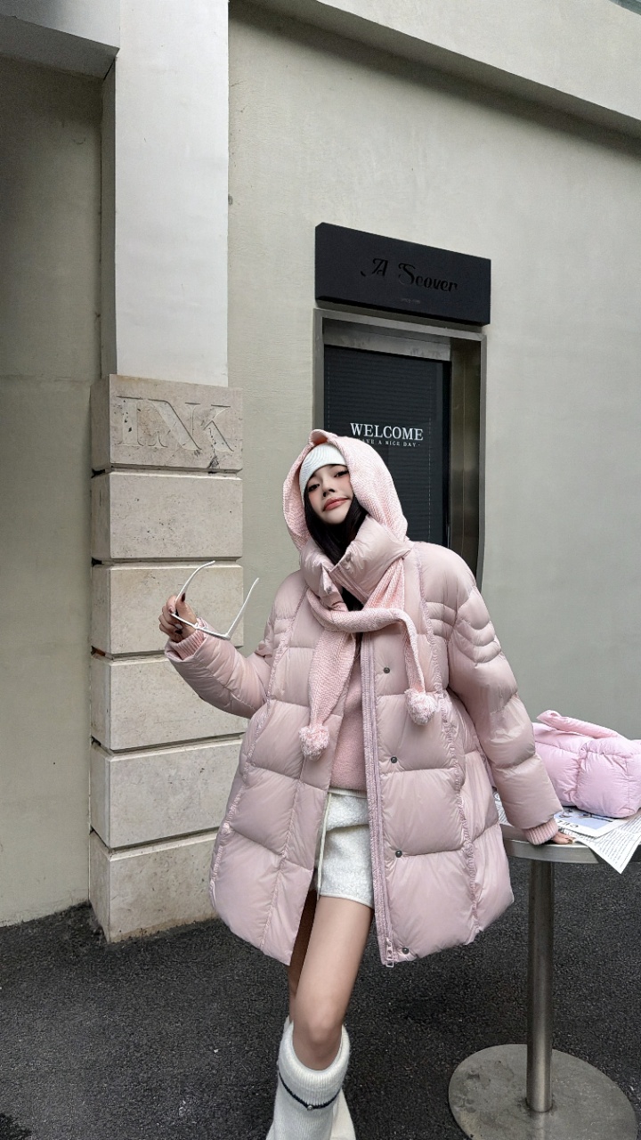 💰560
🔥🔥爆款羽绒服  五色SM  90白鸭绒
 款号：LLA106
黑，米，灰，粉，咖SM