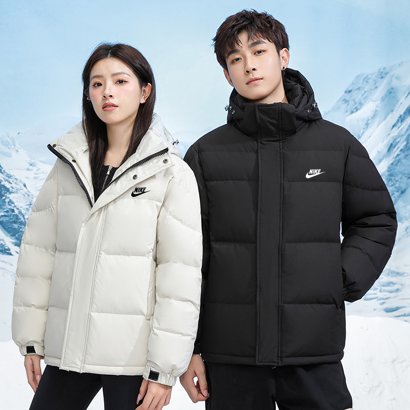 Nike Clothing Coats & Jackets Down Jacket Black Grey White Unisex Down Duck Winter Collection Sweatpants