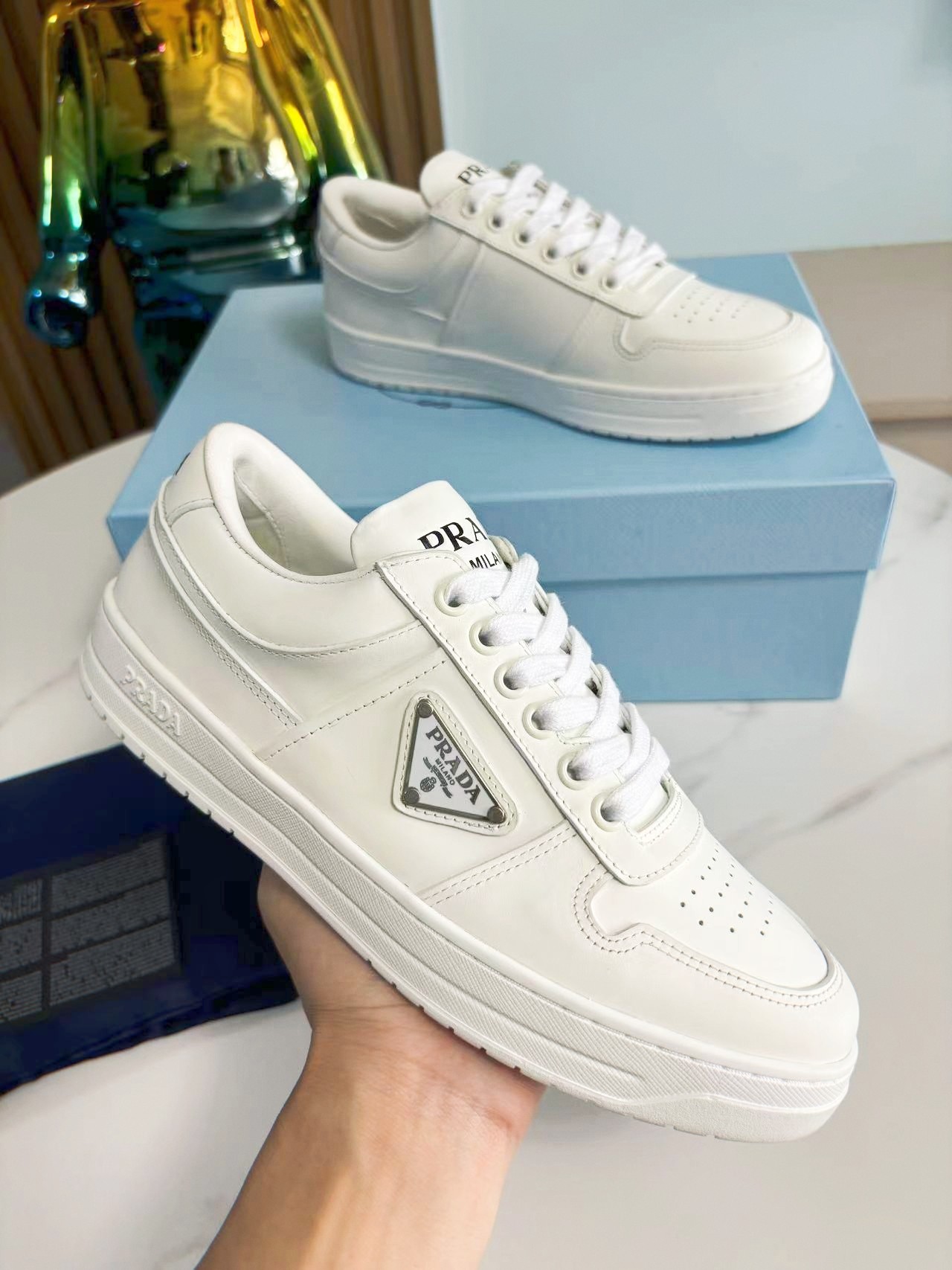 NO:264671,Men's Prada New Year Sports and Casual Board Shoes Couple Model Created according to the original Fashionable, stylish, comfortable, beautiful, classic triangle logo | A fashionable logo planting grass all the fans like Simple and atmospheric Super versatile Original top layer cowhide sheepskin inner TPU outsole Size 35–40# Men's 39–44#, casual shoes/sports shoes, prada, sneakers, cowhide, sheepskin19860909男款 Prada新春运动休闲板鞋情侣款 按原版打造 時尚有型舒服好看、经典的三角标识|一个时尚标志种草一切迷之喜欢 简约大气 超级百搭 原版头层牛皮面 羊皮内里 TPU大底 码数女35–40#男39–44#,休闲鞋/运动鞋,prada,sneakers,cowhide,sheepskin,Women's Shoes