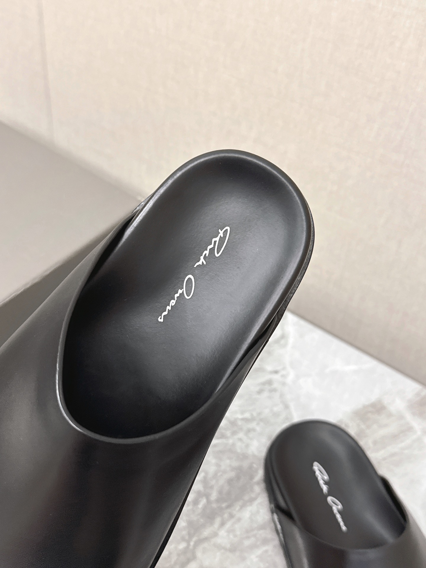 Rick Owens Crazy Bandage Couple Slippers Suede Black Handmade 8 i1742639632 1386 3