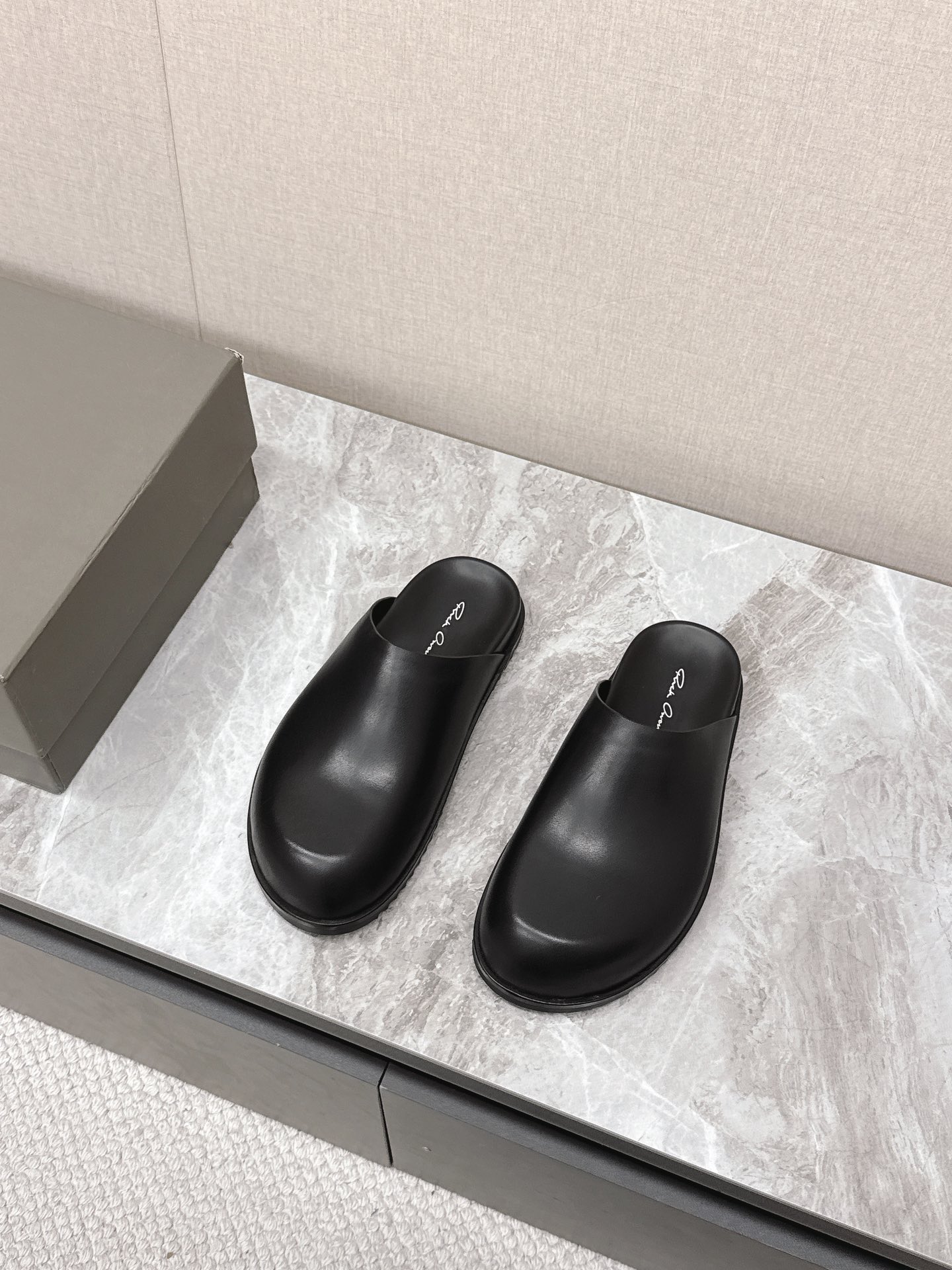 Rick Owens Crazy Bandage Couple Slippers Suede Black Handmade 4 i1742639633 3207 5