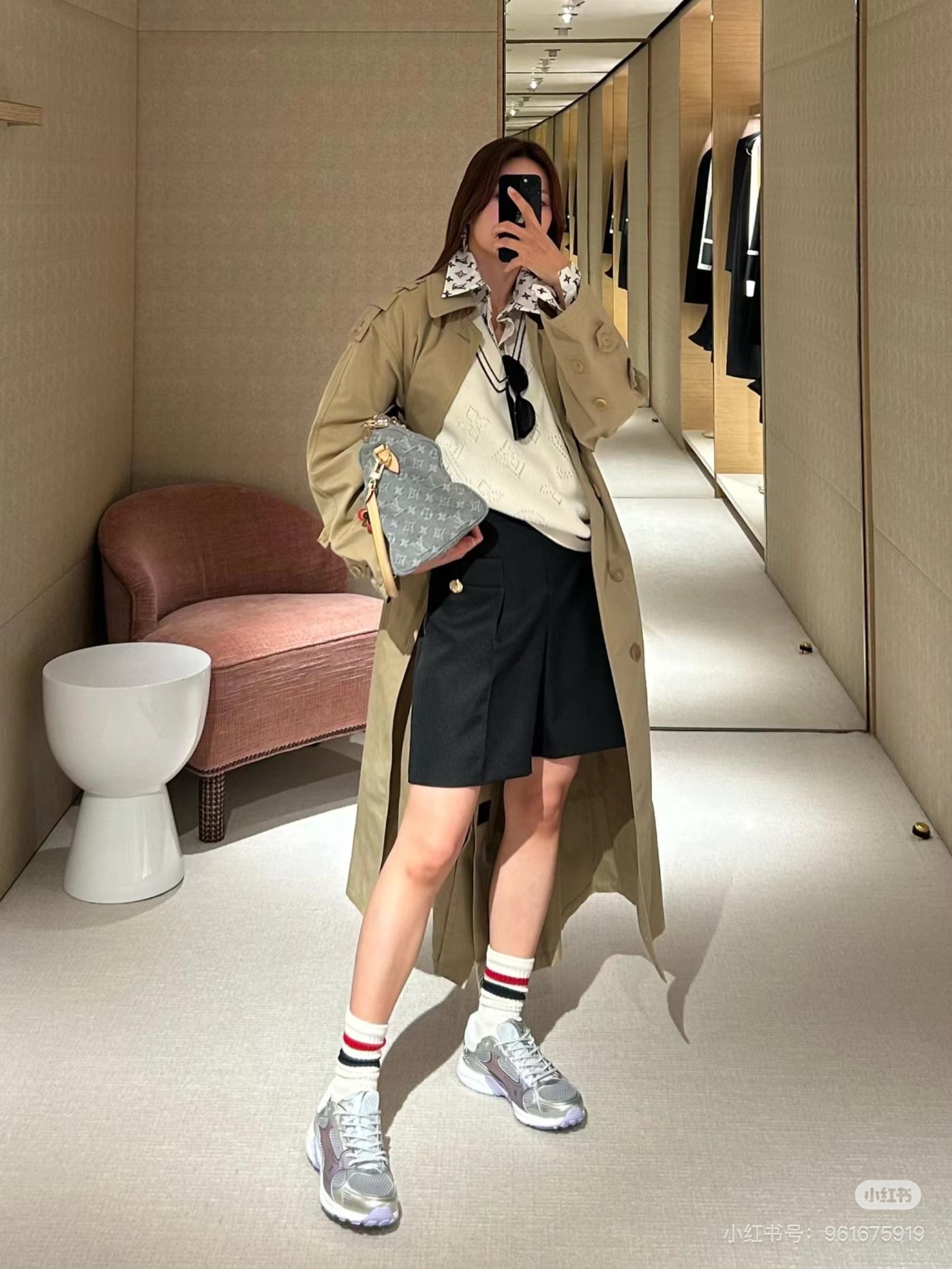 NO:239830,Little Red Book Trendy People Putting on Foot Pictures, Daddy Shoes19860909小红书潮人上脚图,老爹鞋,Women's Shoes