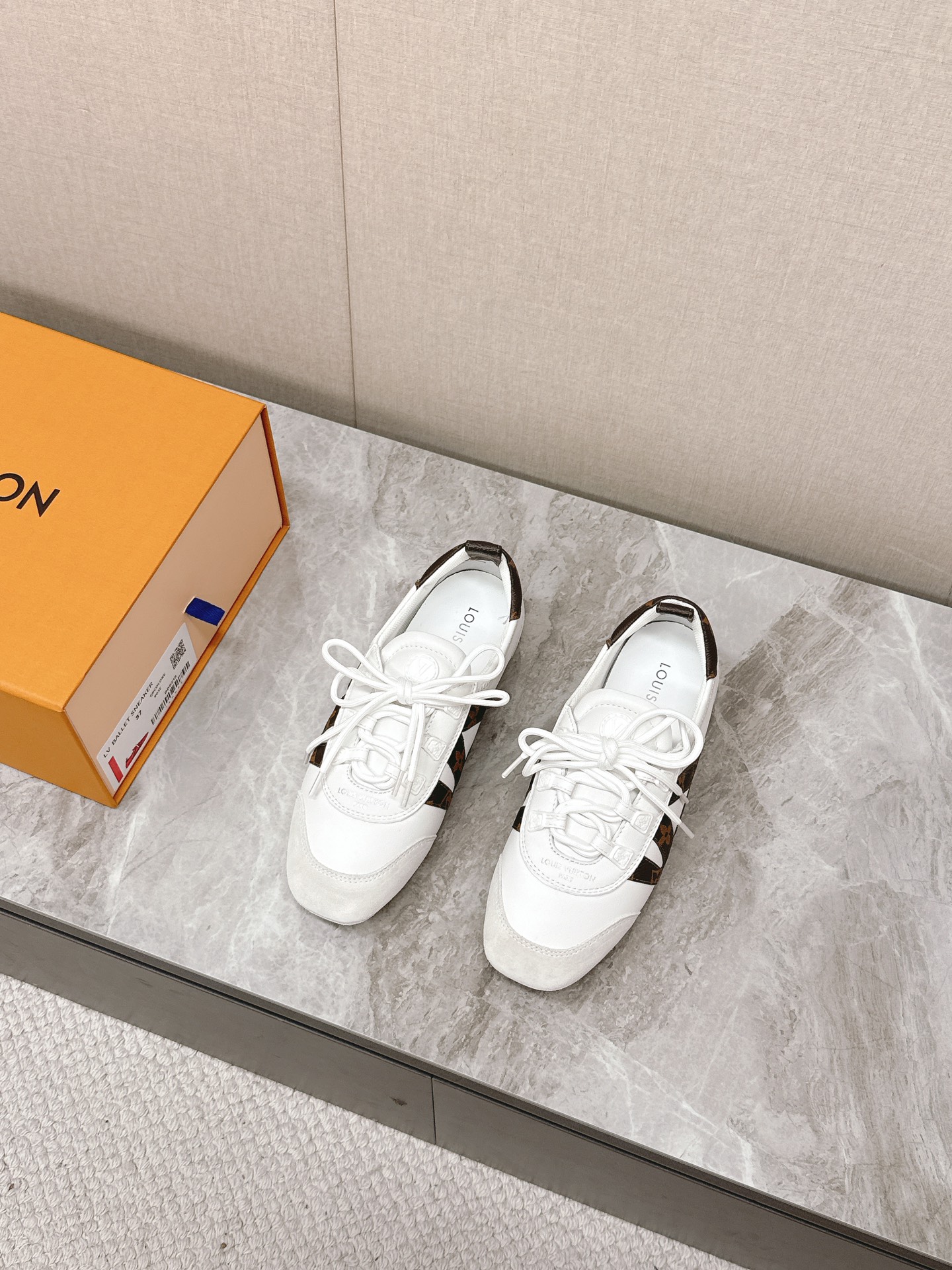 Louis Vuitton Sneakerina Ballet Shoes: Leather, Monogram Accents, Comfortable Fit 4 i1745400003 1763 0
