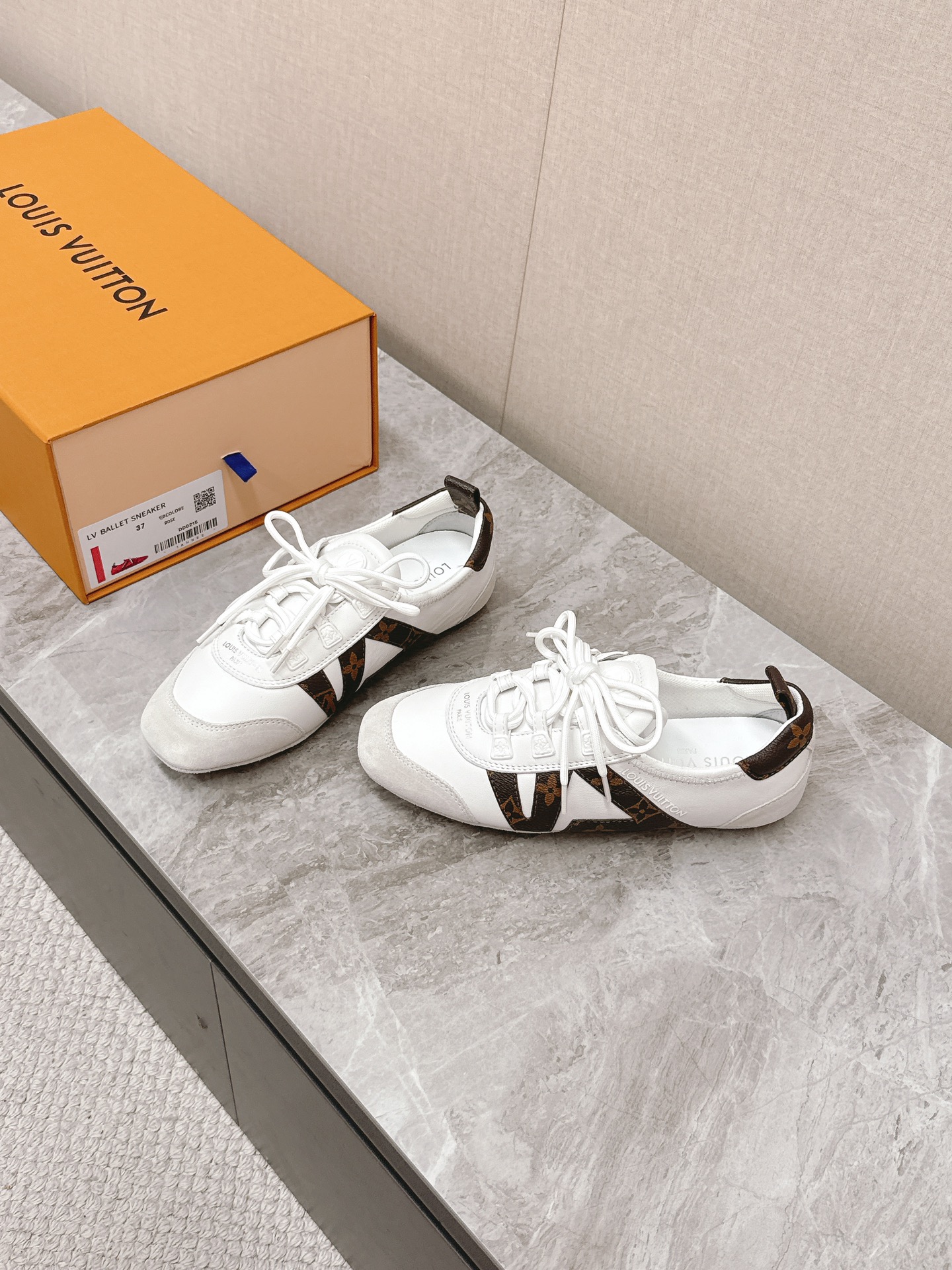 Louis Vuitton Sneakerina Ballet Shoes: Leather, Monogram Accents, Comfortable Fit 3 i1745400003 2151 0