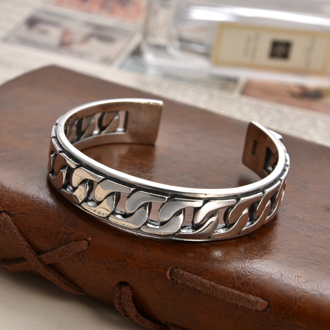 252 💰🔥 hot sale, european-american bracelet, 14 mm wide, 60 mm inside - 图片 1
