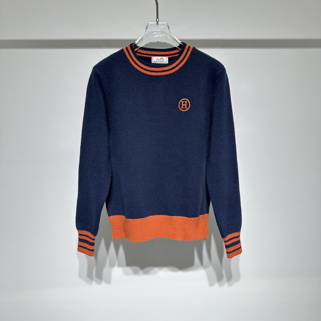 Hermes Clothing Sweatshirts Embroidery Fall/Winter Collection