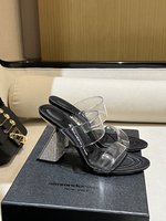 Replica 1:1
 Alexander Wang Shoes Sandals Slippers Set With Diamonds Genuine Leather Spring/Summer Collection