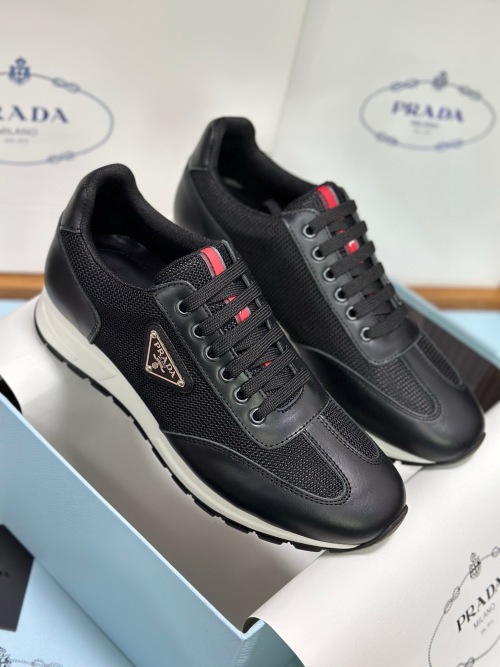 Prada PRAX 01 Sneakers in Black Leather and Re-Nylon, Size 38-46 1 Prada PRAX 01 Sneakers in Black Leather and Re-Nylon, Size 38-46