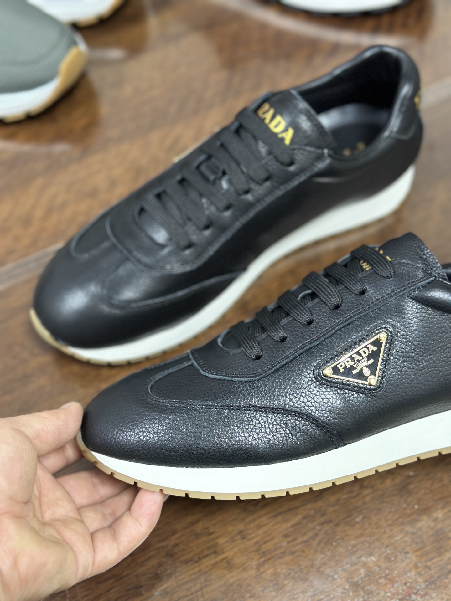Prada Men's Leather Sneakers - Casual, Comfortable, and Stylish Footwear 10 i1745805072015 5108 0 8