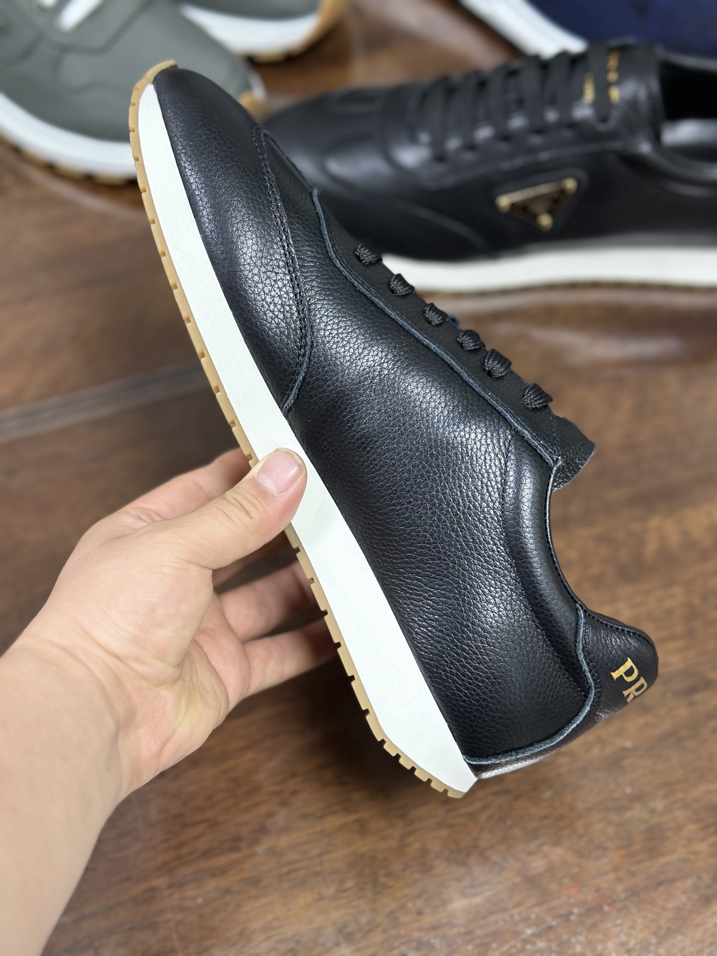 Prada Men's Leather Sneakers - Casual, Comfortable, and Stylish Footwear 9 i1745805072035 5452 0 7