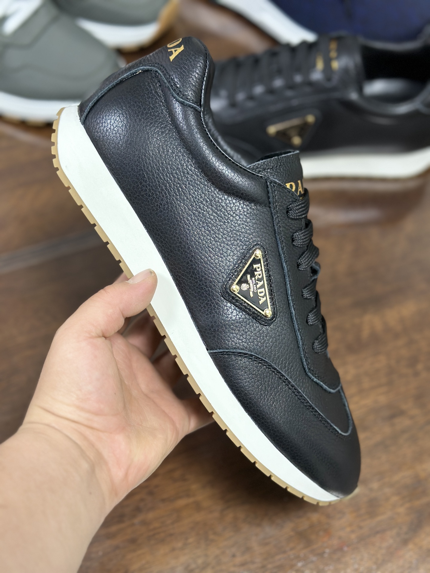 Prada Men's Leather Sneakers - Casual, Comfortable, and Stylish Footwear 7 i1745805073363 3118 0 5