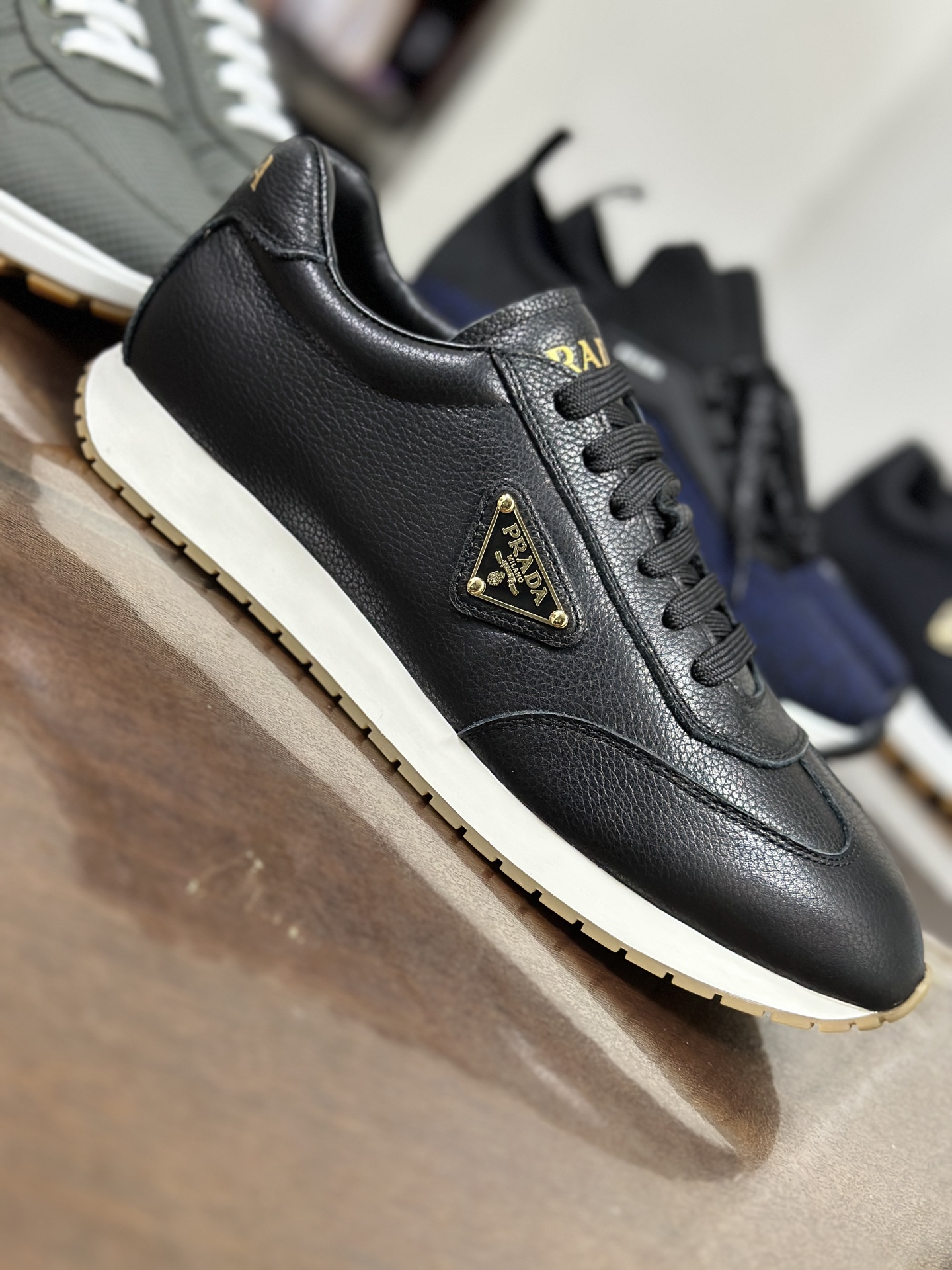 Prada Men's Leather Sneakers - Casual, Comfortable, and Stylish Footwear 6 i1745805073365 2384 0 4