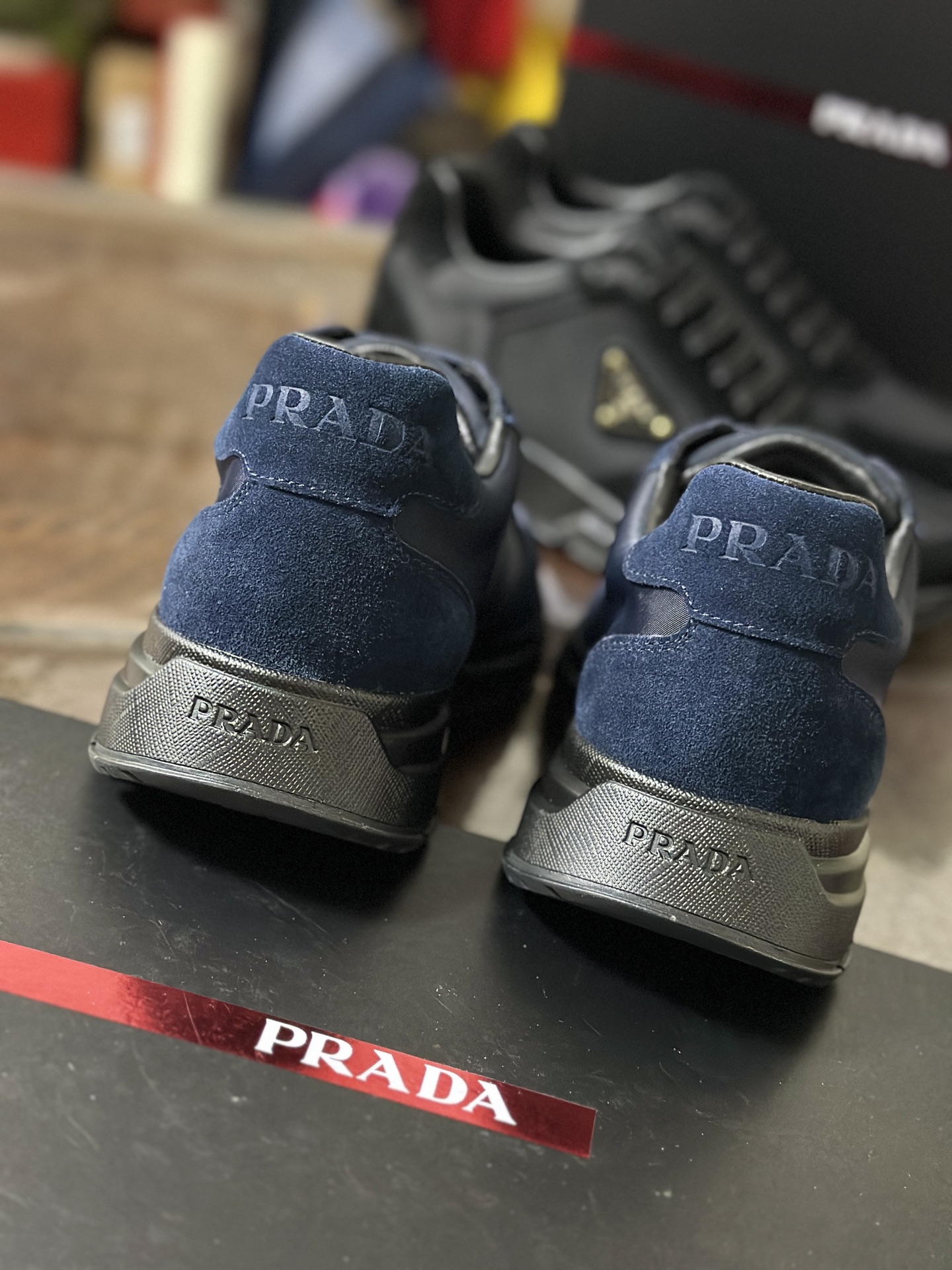 Prada Re-Nylon & Suede Leather Sneakers with Logo Laces - Stylish & Comfortable 9 i1750129152225 6499 0 3