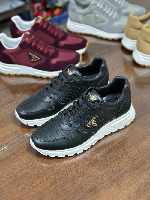 Prada Prax 2.0 Leather Sneakers - Modern, Lightweight, and Elegant Design