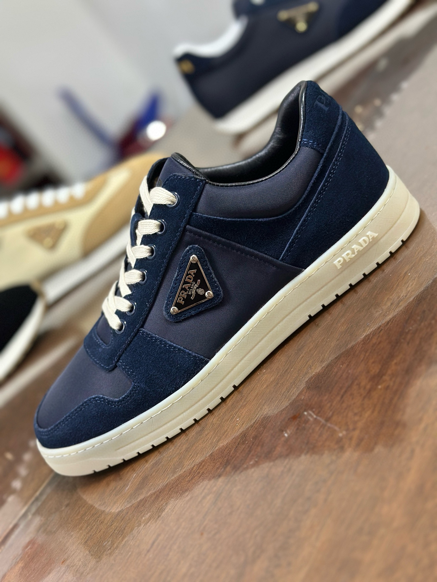 Prada Men's Nappa Leather Sneakers with Metal Logo - Model 2EE375, Sizes 38-46 5 i1752198872704 5936 0 3