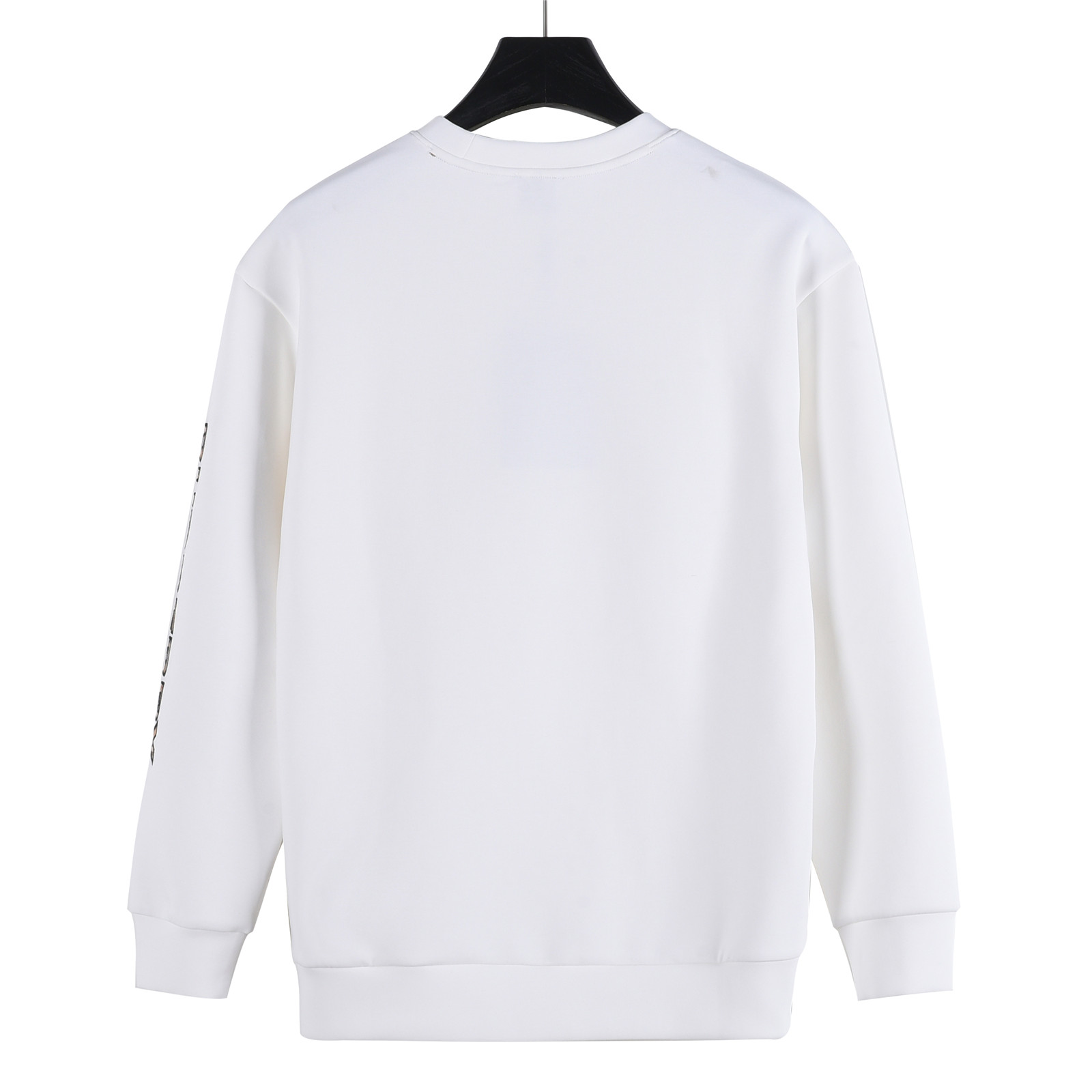 Burberry/巴宝莉 25ss 口袋格纹袖子字母大标太空棉卫衣黑色 白色